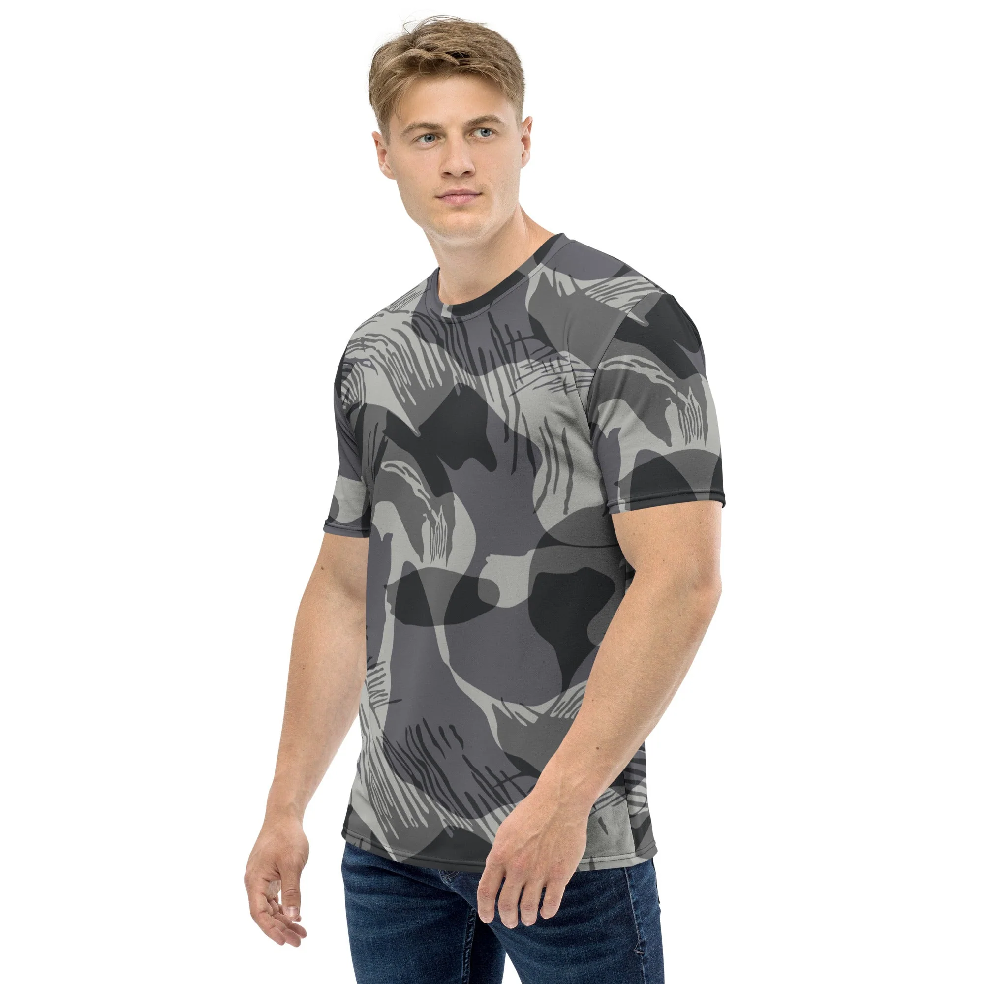 Rhodesian Brushstroke Urban CAMO Mens T-Shirt - Image 2