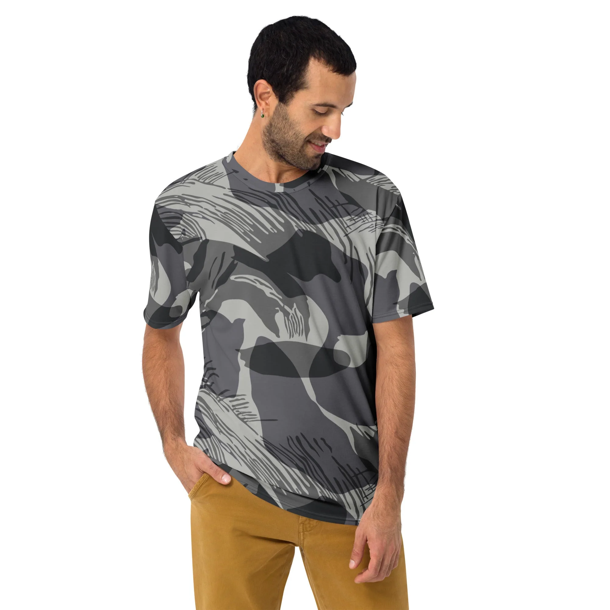 Rhodesian Brushstroke Urban CAMO Mens T-Shirt - Image 3