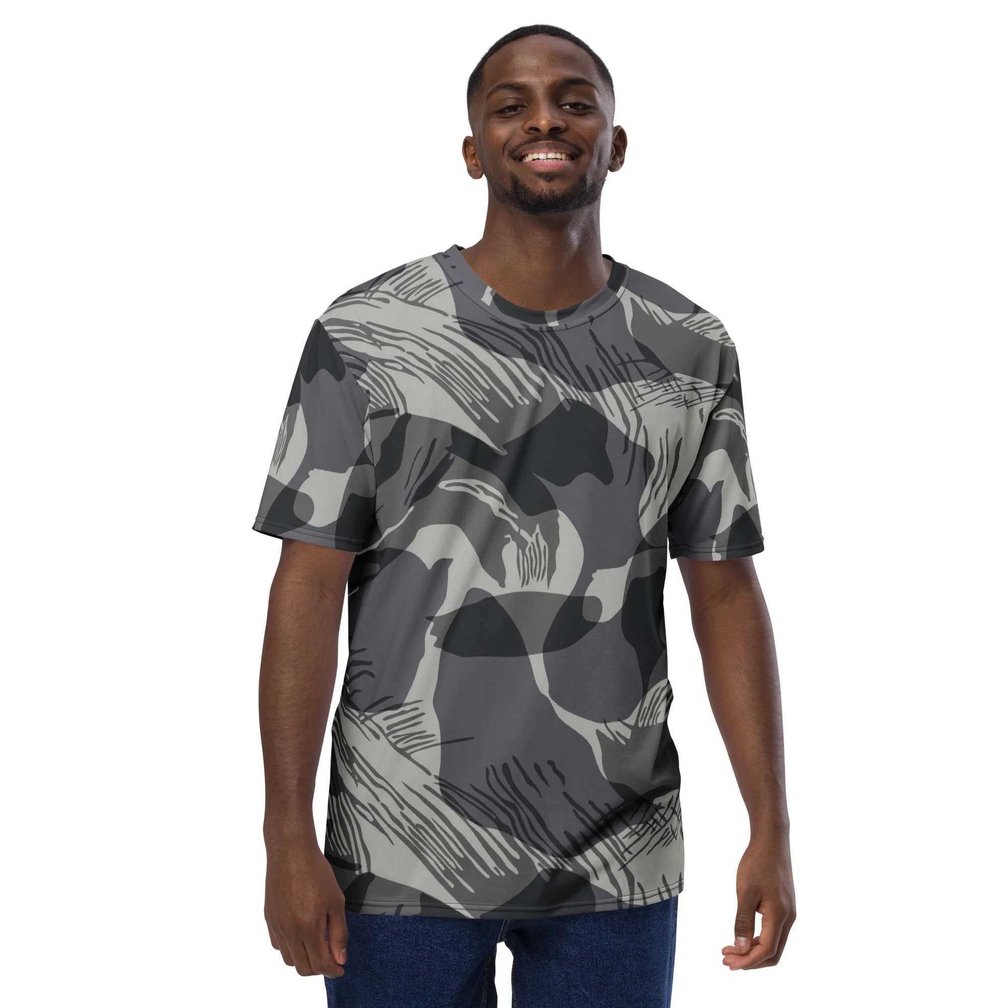 Rhodesian Brushstroke Urban CAMO Mens T-Shirt - Image 4
