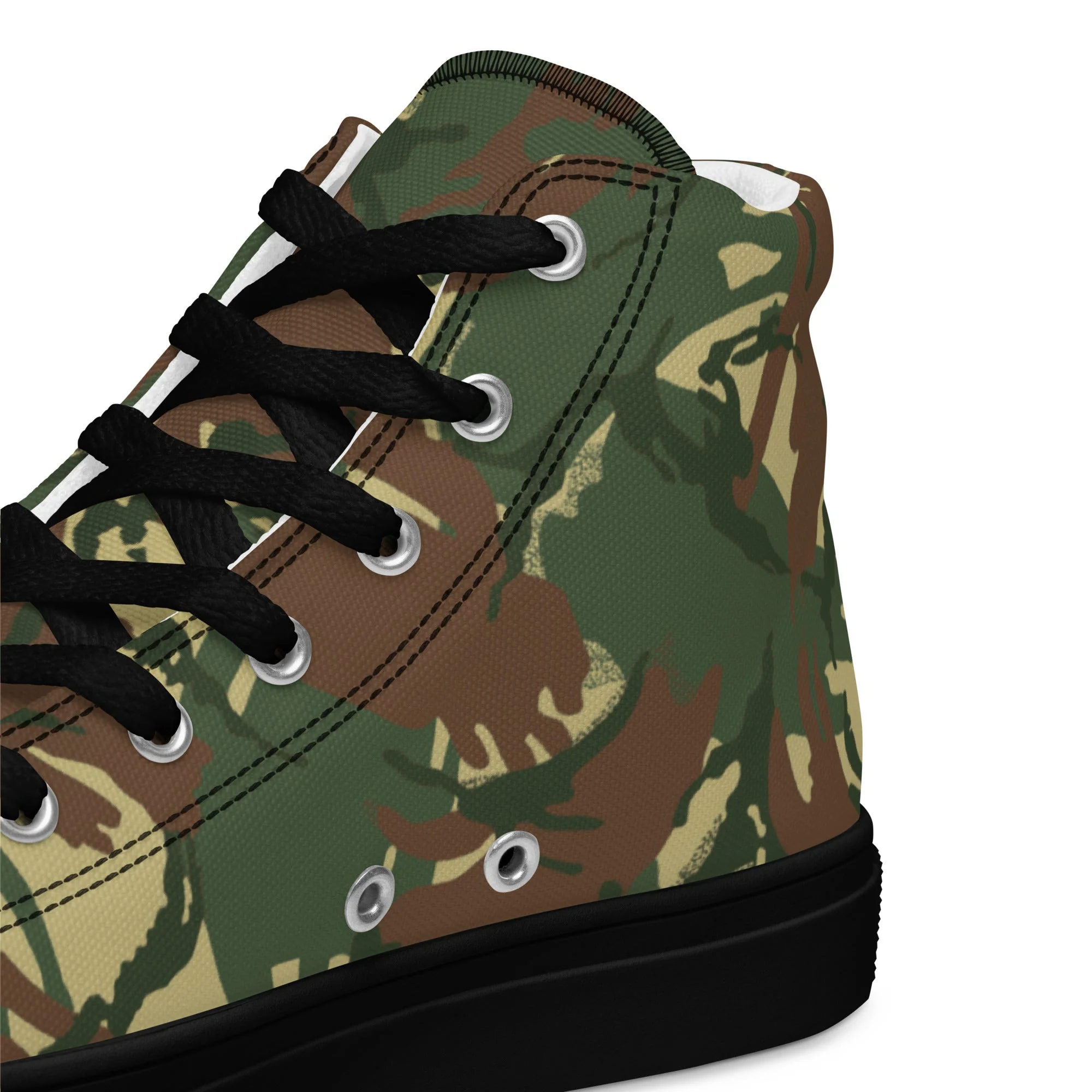 Rhodesian DPM CAMO Mens High-Top Canvas Shoes - Image 3