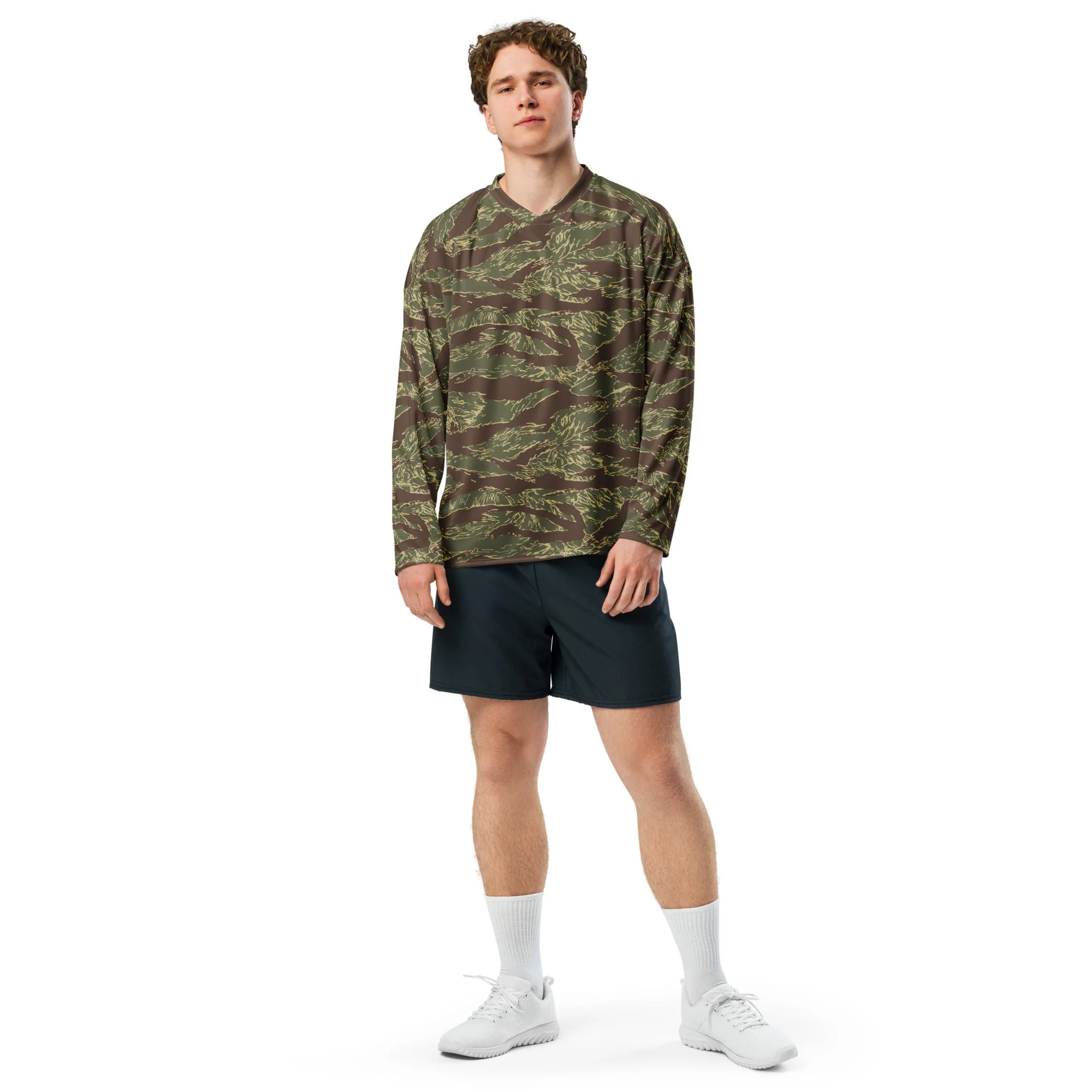 Rhodesian Tiger Stripe CAMO Unisex Hockey Fan Jersey - Image 13