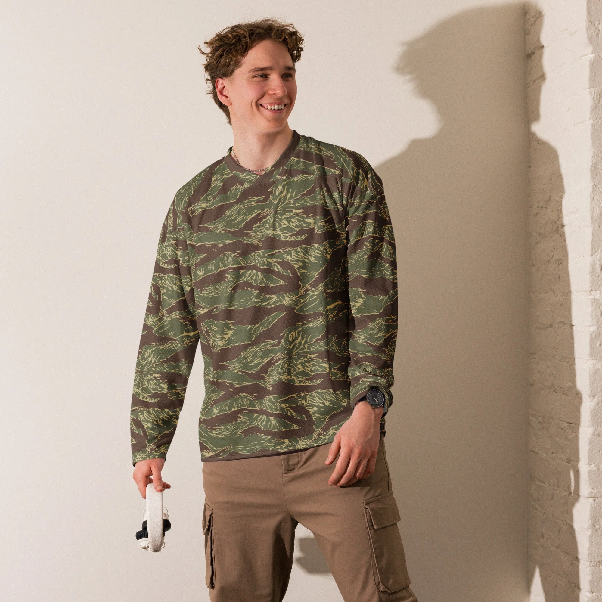 Rhodesian Tiger Stripe CAMO Unisex Hockey Fan Jersey - Image 8