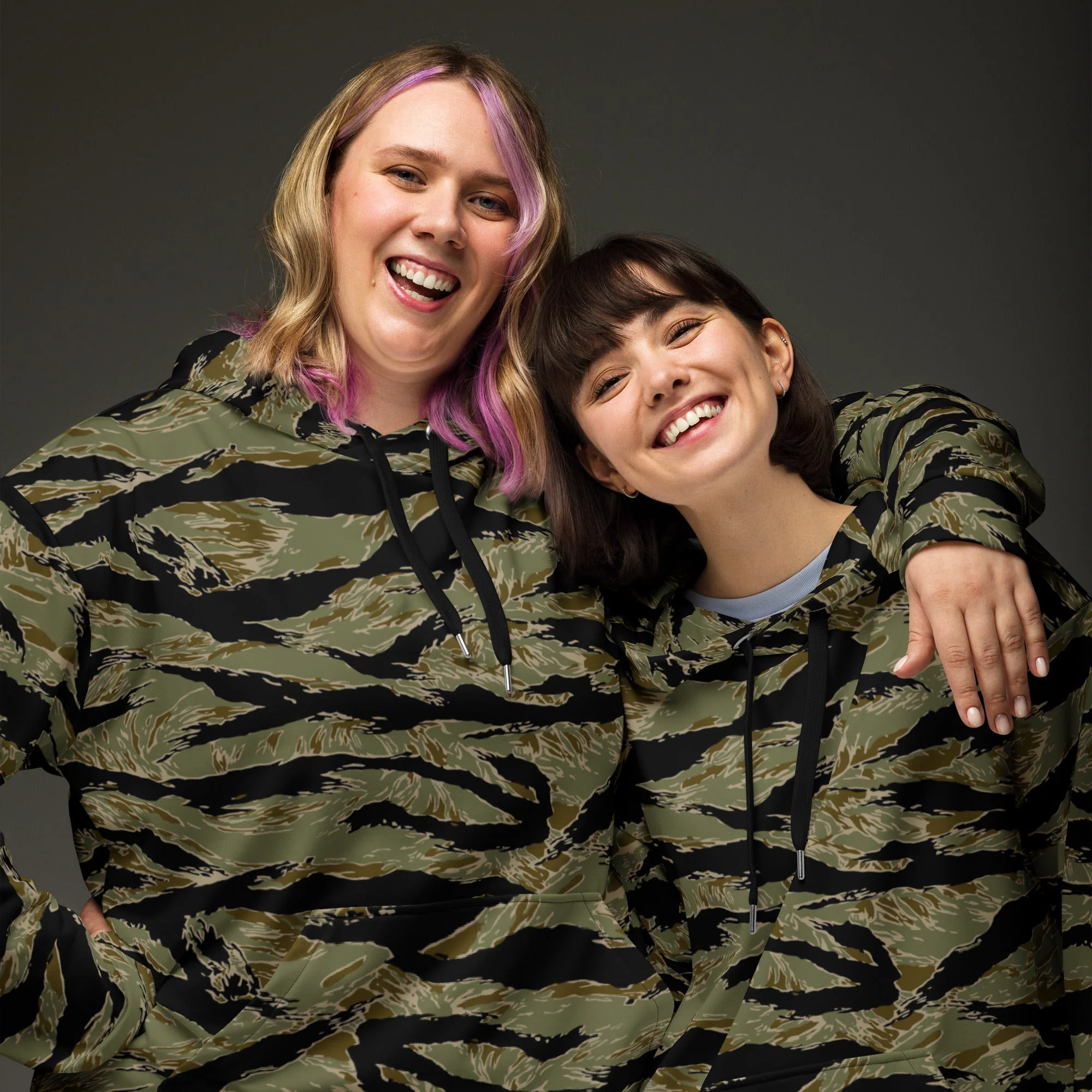 American Tiger Stripe Special Forces Advisor Sparse CAMO Unisex Hoodie - Image 11
