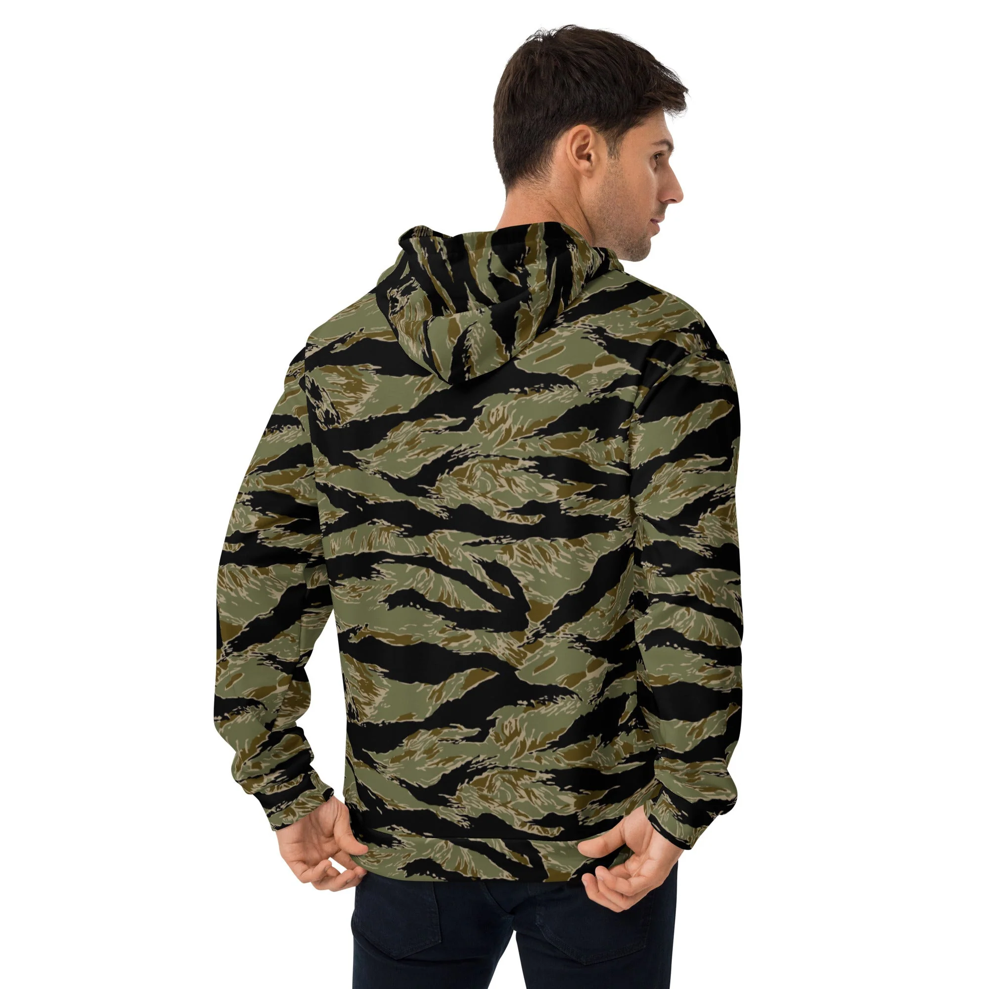 American Tiger Stripe Special Forces Advisor Sparse CAMO Unisex Hoodie - Image 3