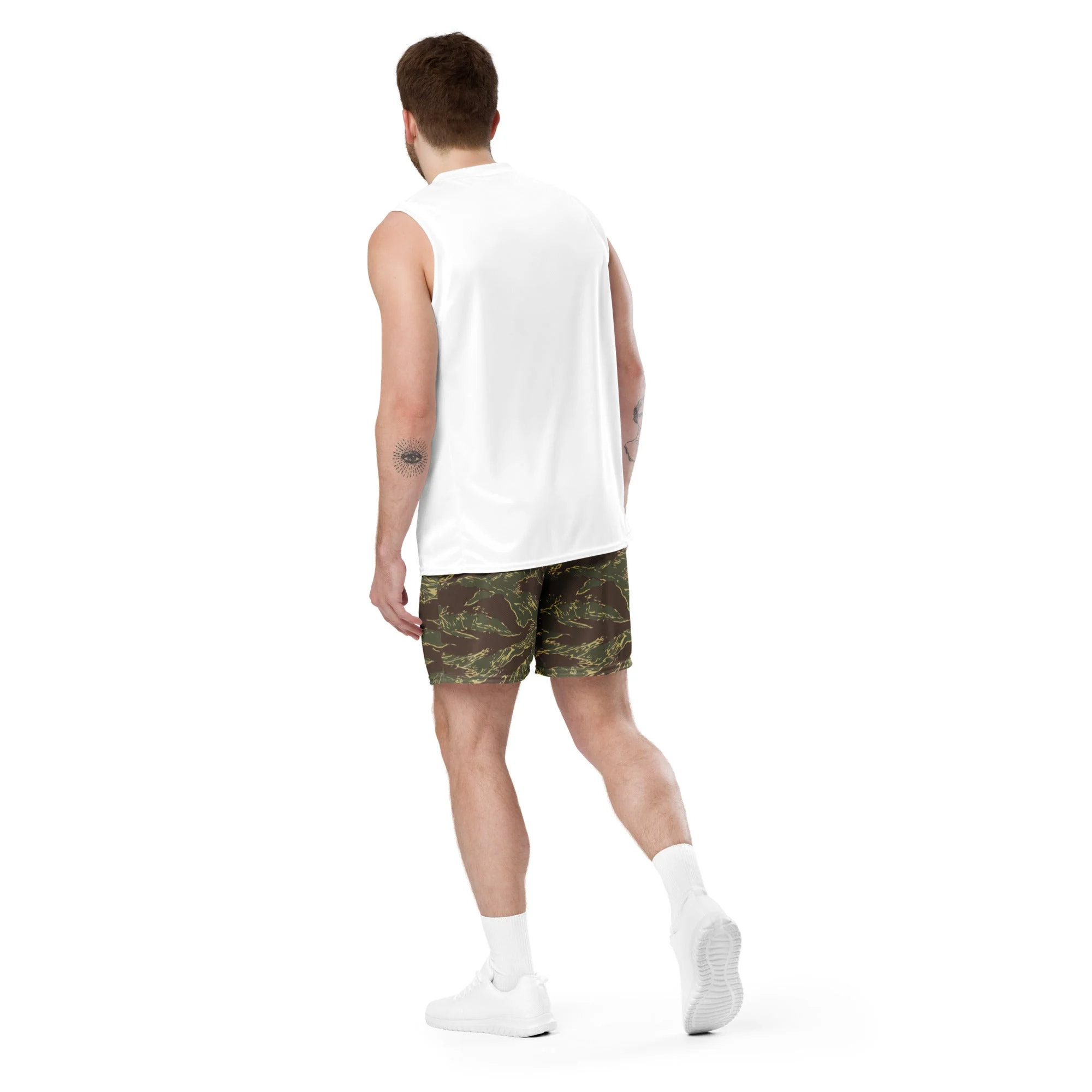 Rhodesian Tiger Stripe CAMO Unisex Mesh Shorts - Image 14