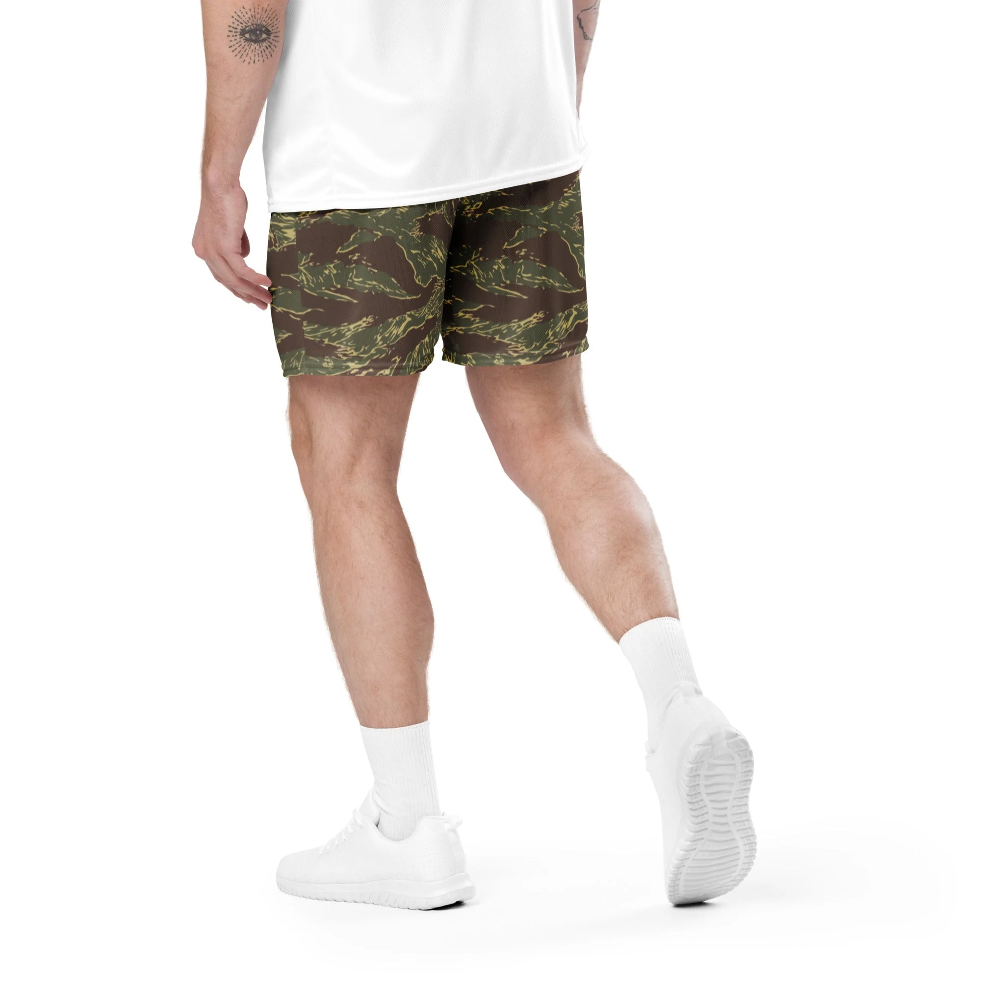 Rhodesian Tiger Stripe CAMO Unisex Mesh Shorts - Image 16