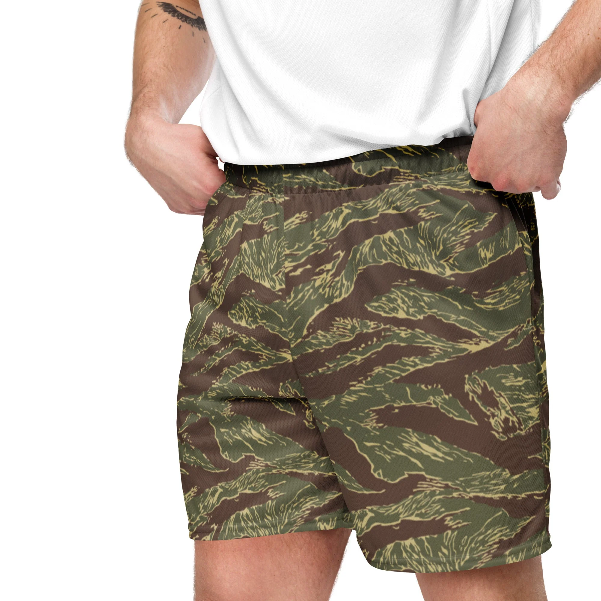 Rhodesian Tiger Stripe CAMO Unisex Mesh Shorts - Image 2