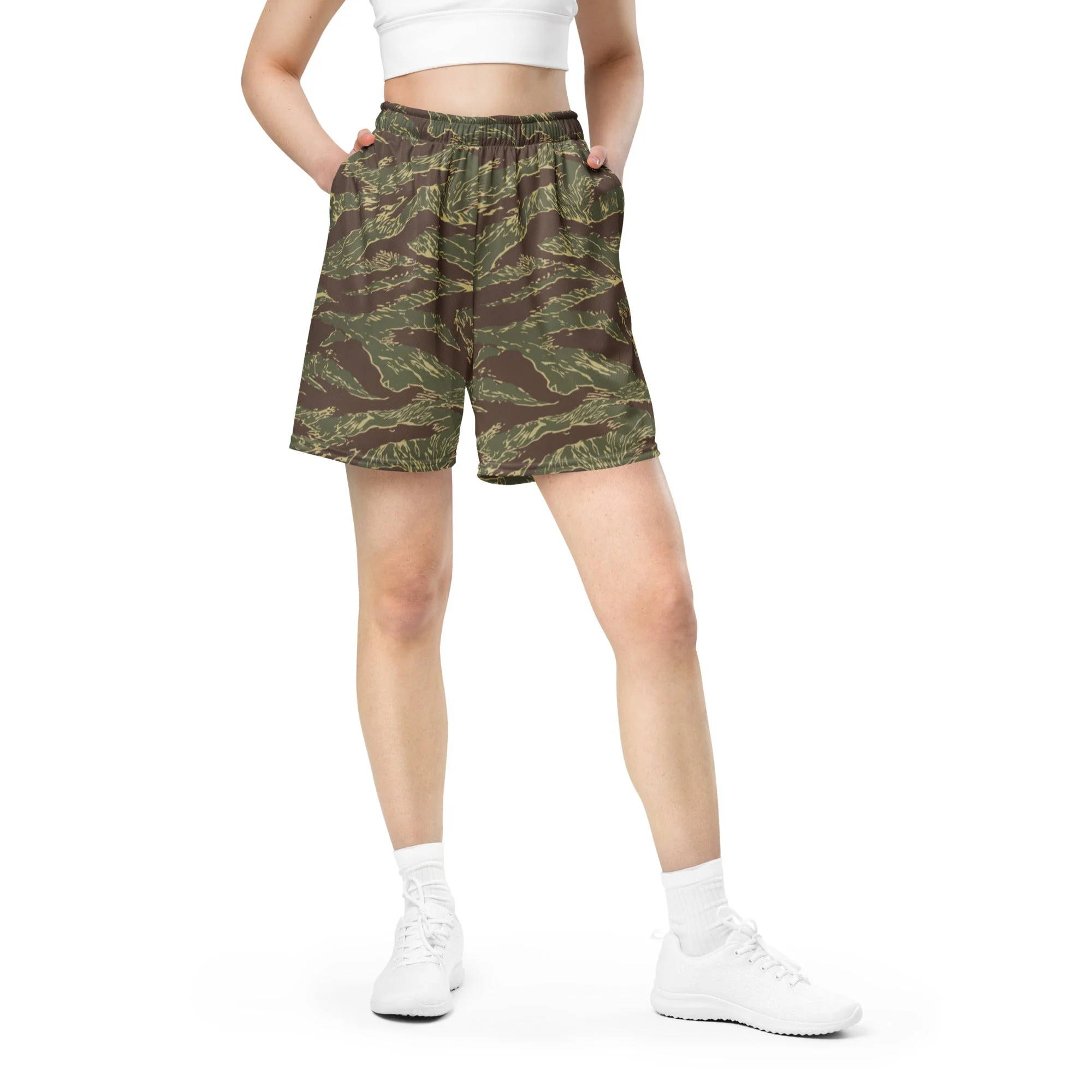 Rhodesian Tiger Stripe CAMO Unisex Mesh Shorts - Image 3