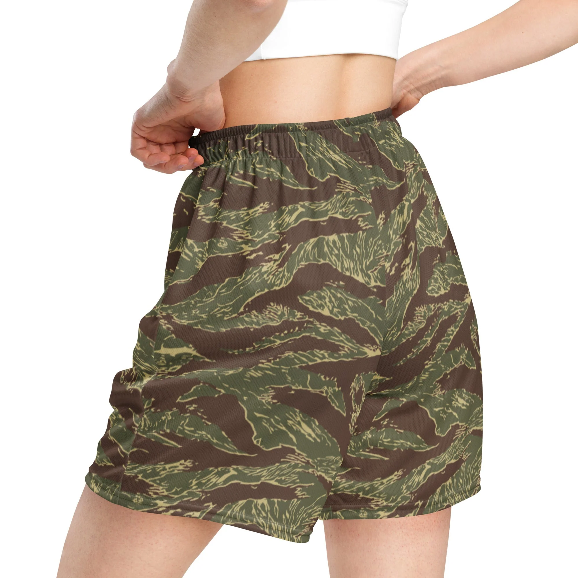 Rhodesian Tiger Stripe CAMO Unisex Mesh Shorts - Image 9
