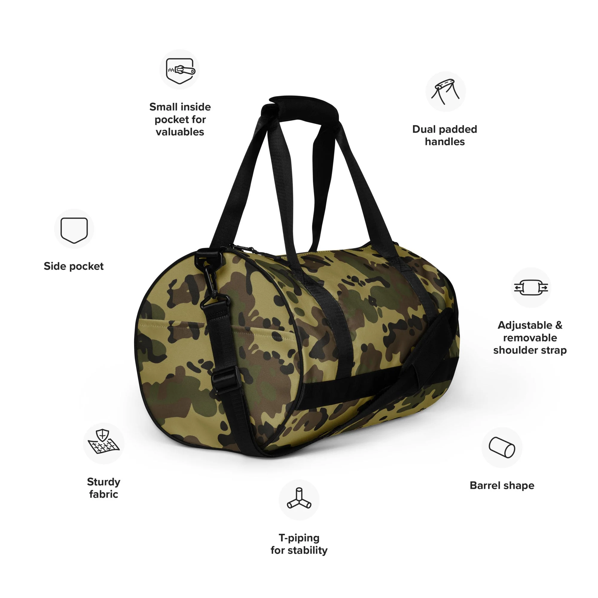 Romanian Flecktarn CAMO Gym Bag - Image 2