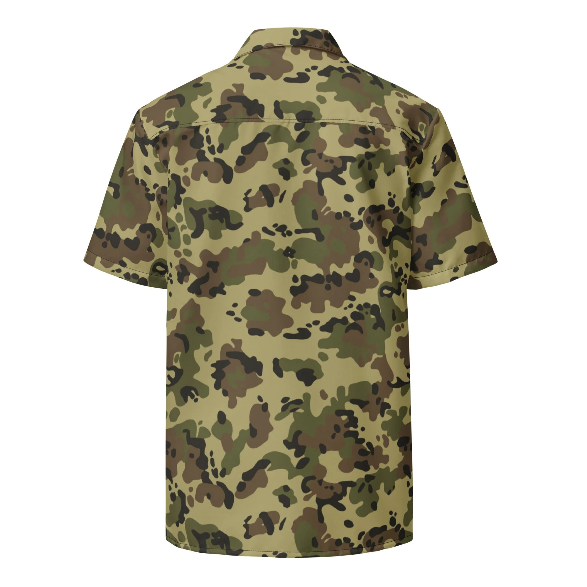 Romanian Flecktarn CAMO Unisex Short-Sleeve Button Shirt - Image 8