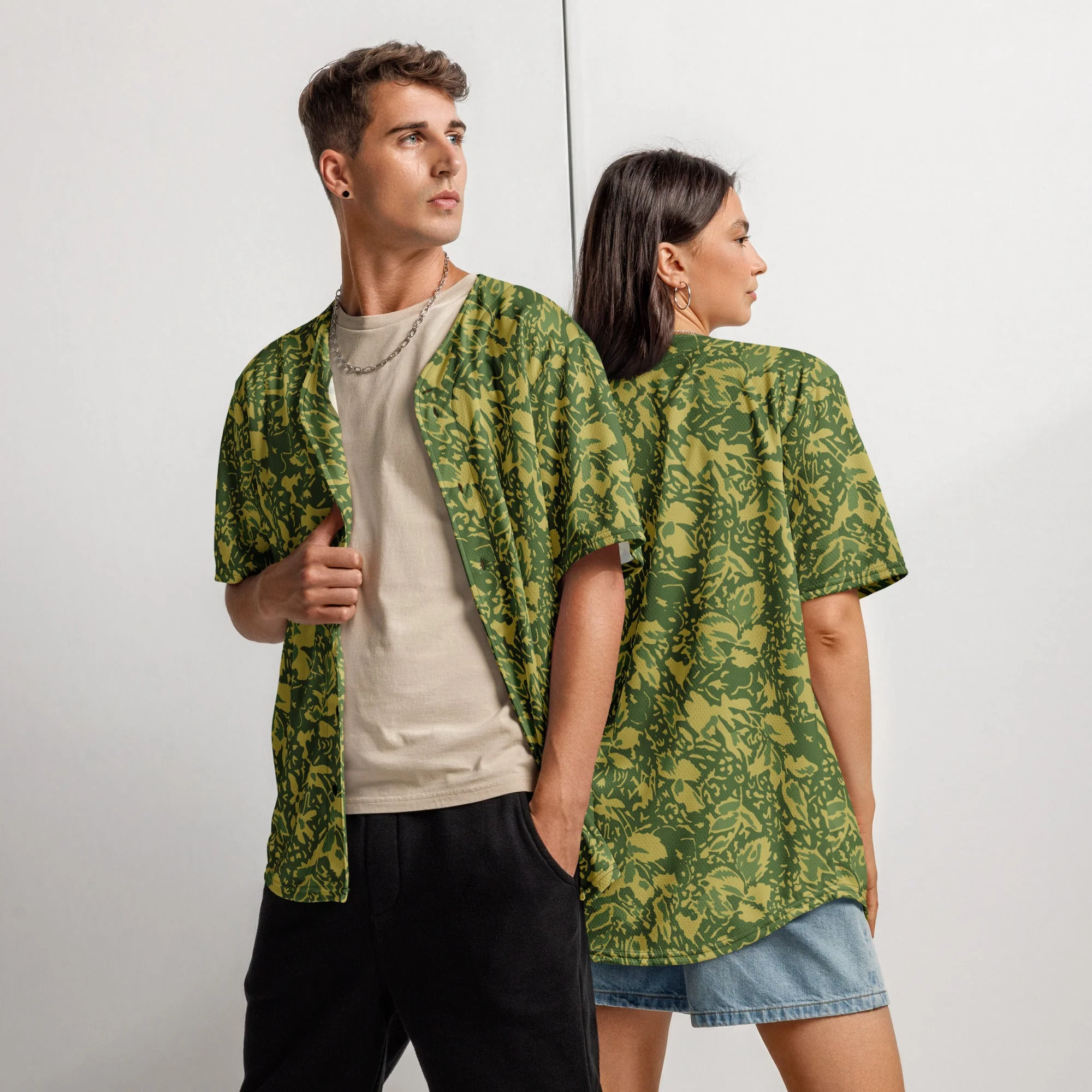 Romanian Soviet 1990 Leaf Spring CAMO Unisex Baseball Jersey