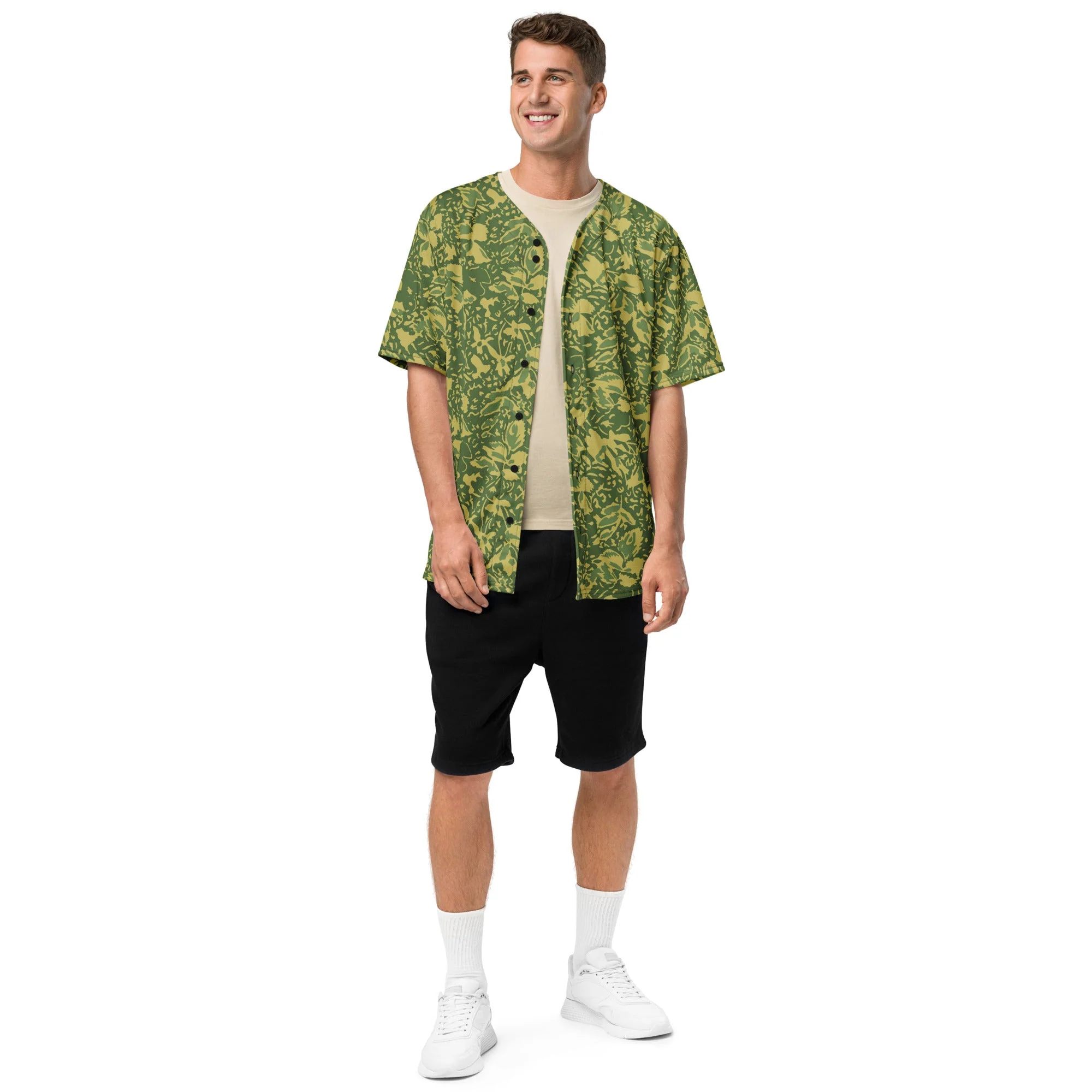 Romanian Soviet 1990 Leaf Spring CAMO Unisex Baseball Jersey - Image 14