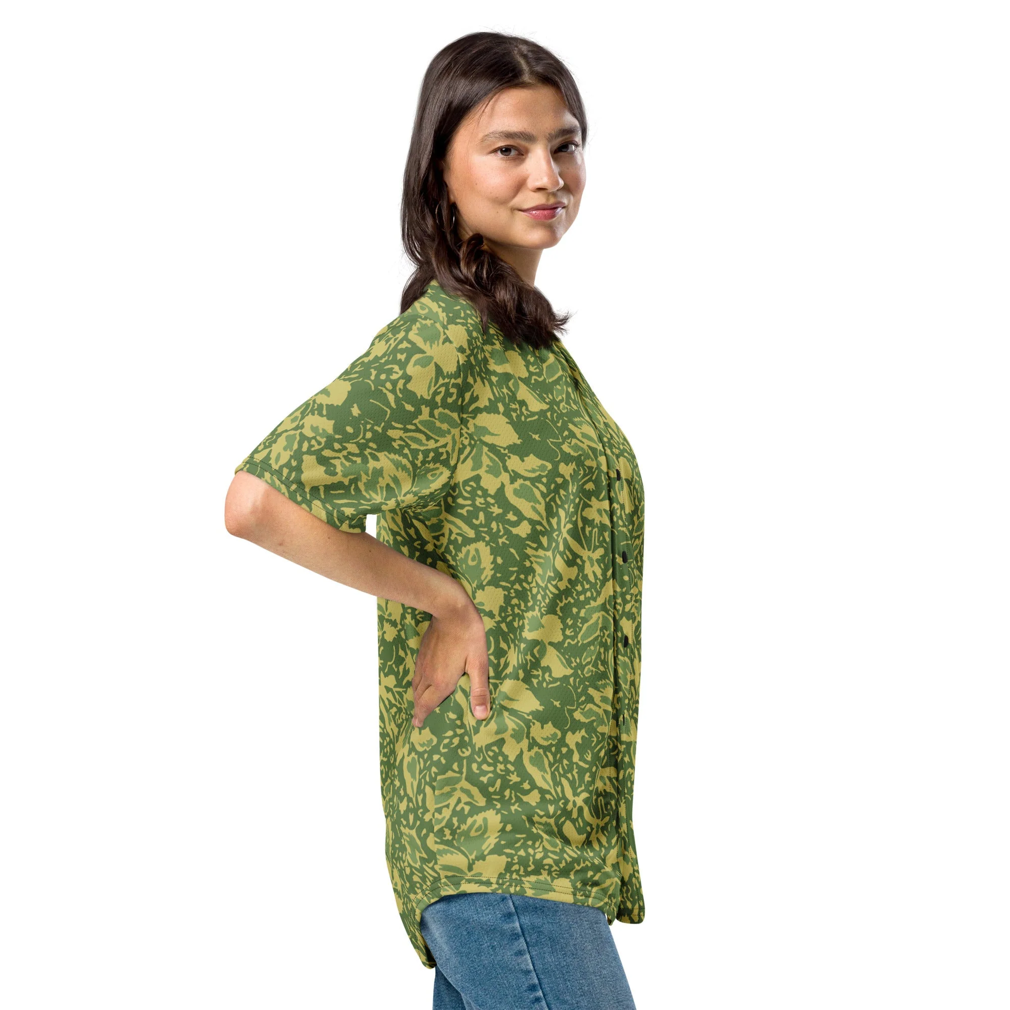Romanian Soviet 1990 Leaf Spring CAMO Unisex Baseball Jersey - Image 2