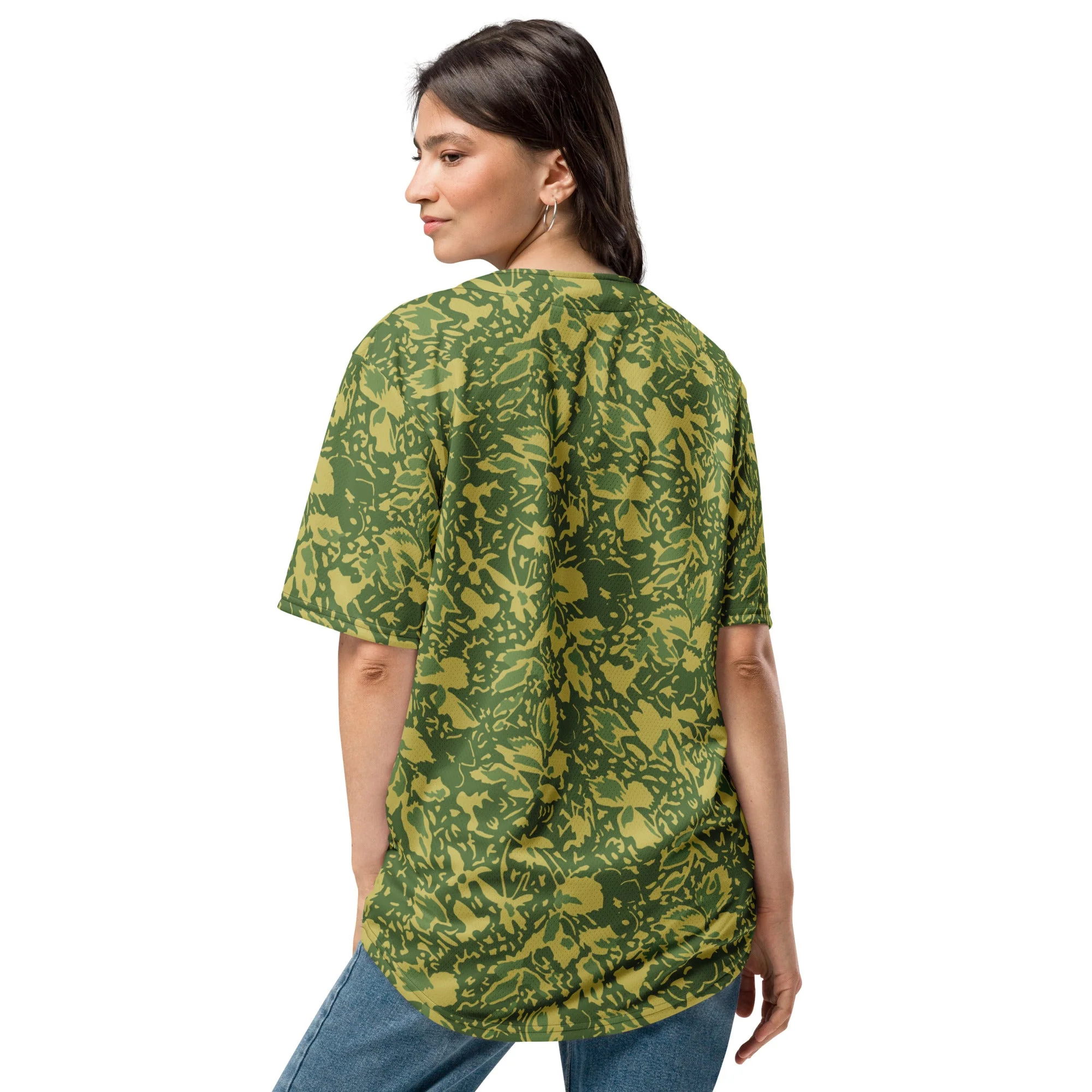 Romanian Soviet 1990 Leaf Spring CAMO Unisex Baseball Jersey - Image 4