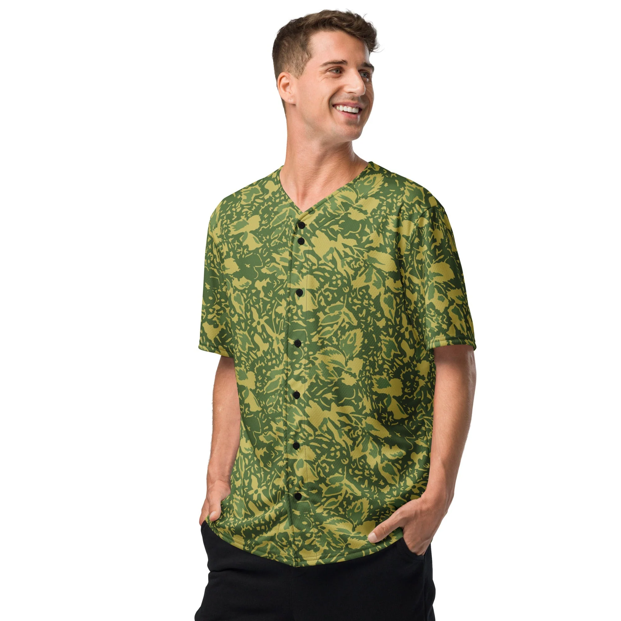 Romanian Soviet 1990 Leaf Spring CAMO Unisex Baseball Jersey - Image 9