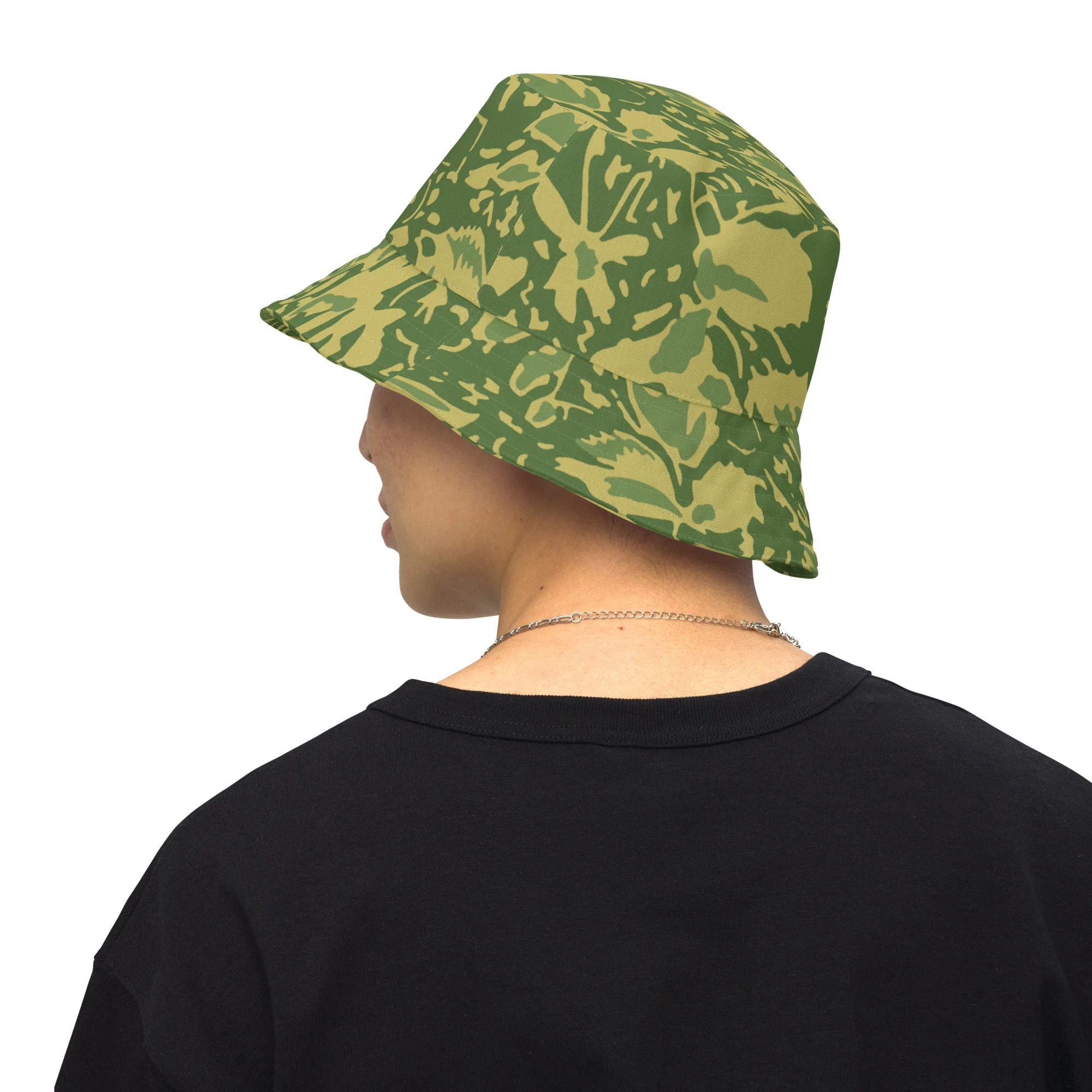 Romanian Soviet 1990 Leaf Spring CAMO Reversible Bucket Hat