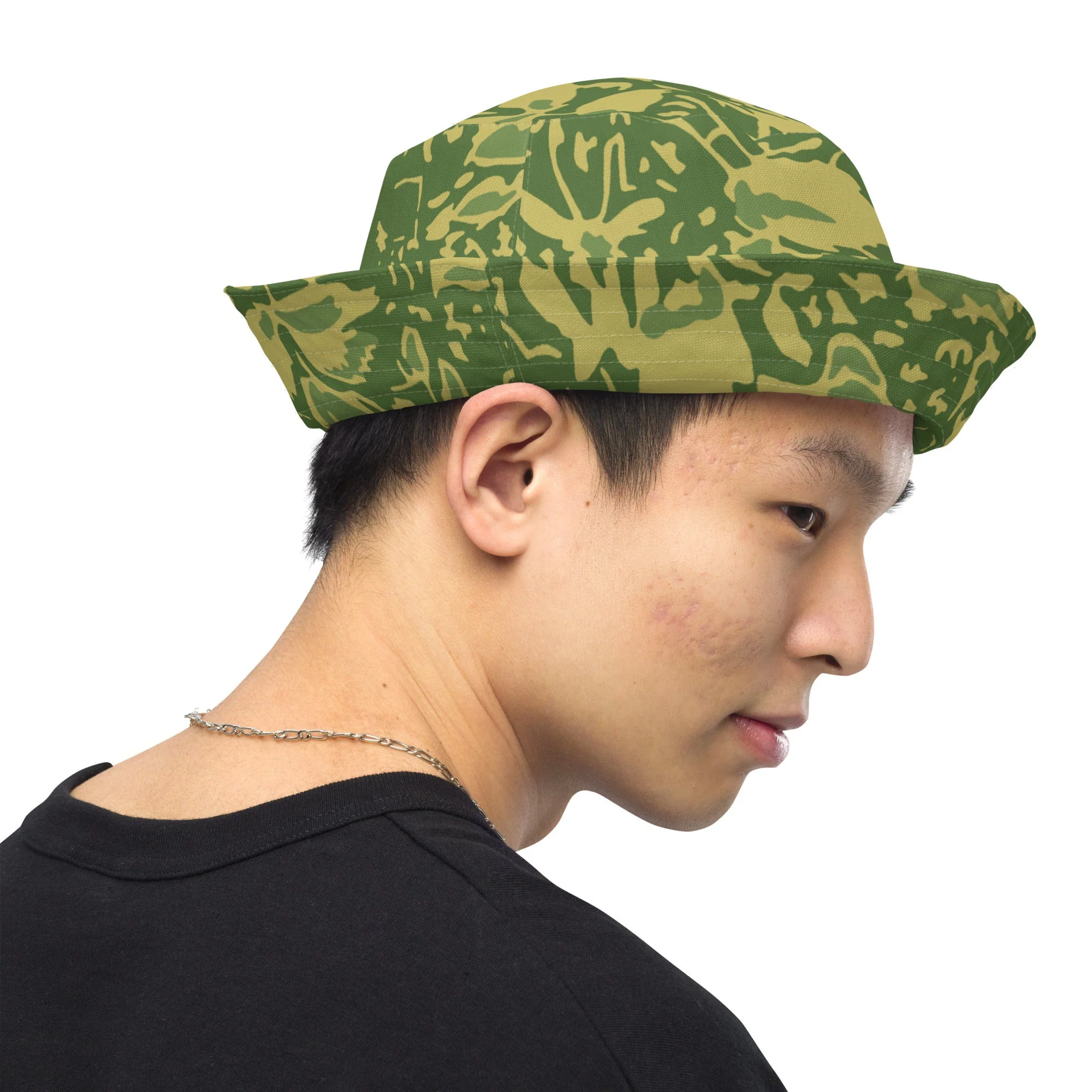 Romanian Soviet 1990 Leaf Spring CAMO Reversible Bucket Hat - Image 10