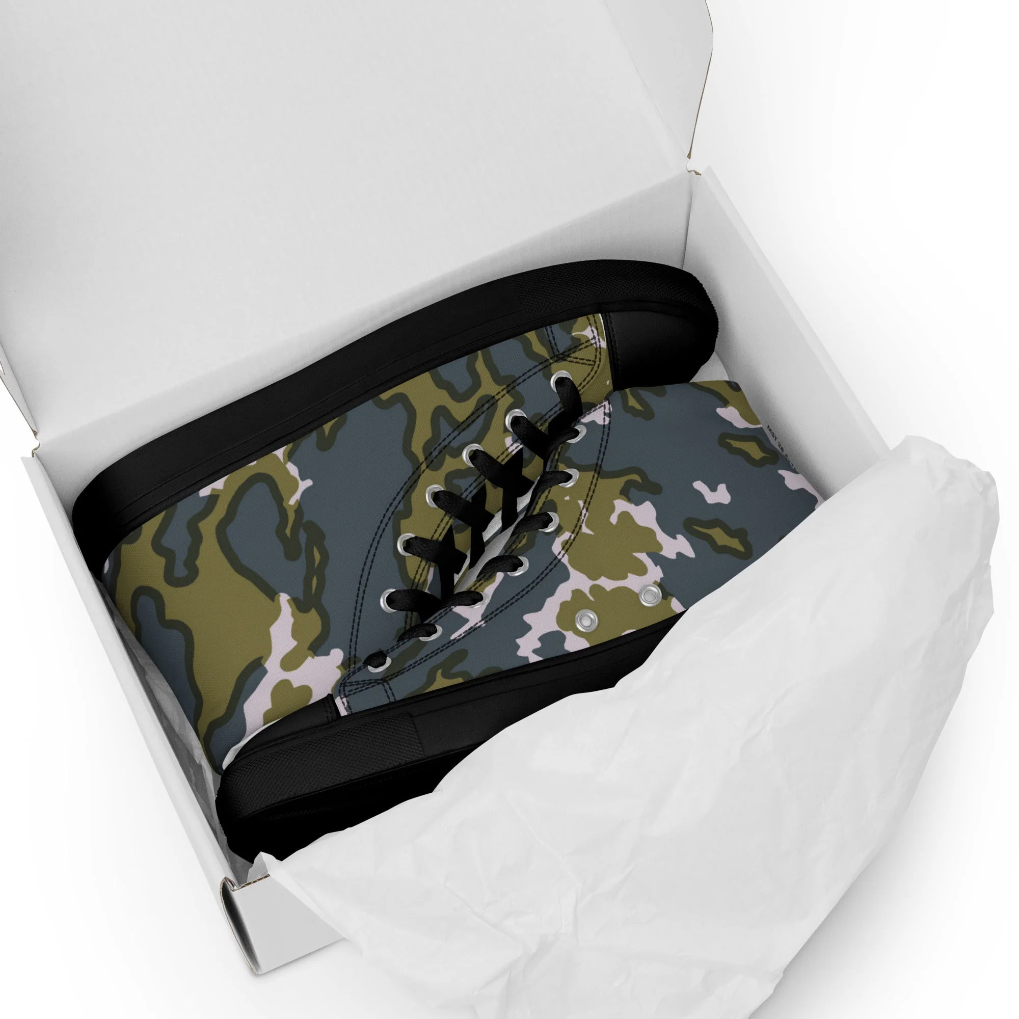 Russian Barvikha Tundra CAMO Mens High-Top Canvas Shoes - Image 3
