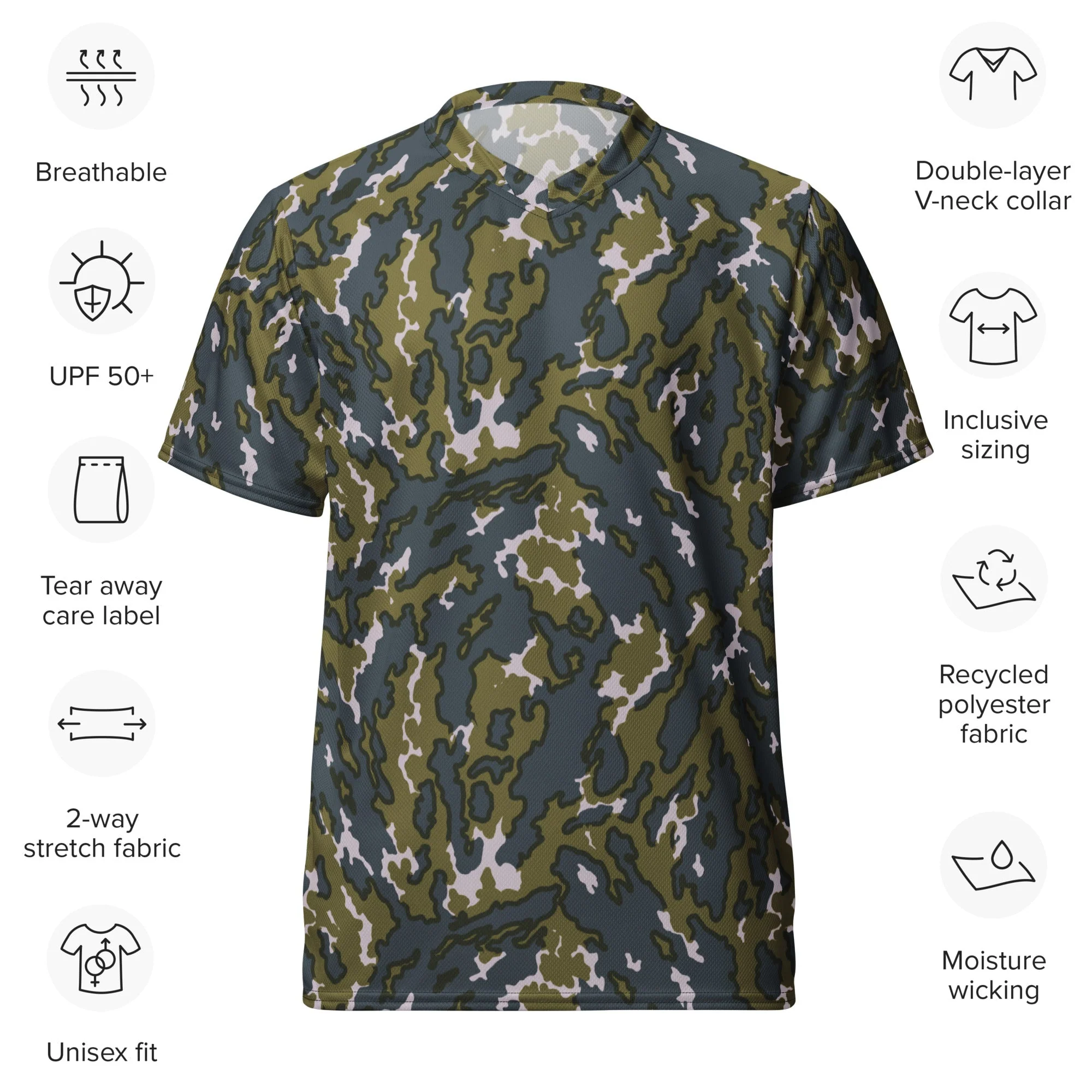Russian Barvikha Tundra CAMO Unisex Sports Jersey - Image 9