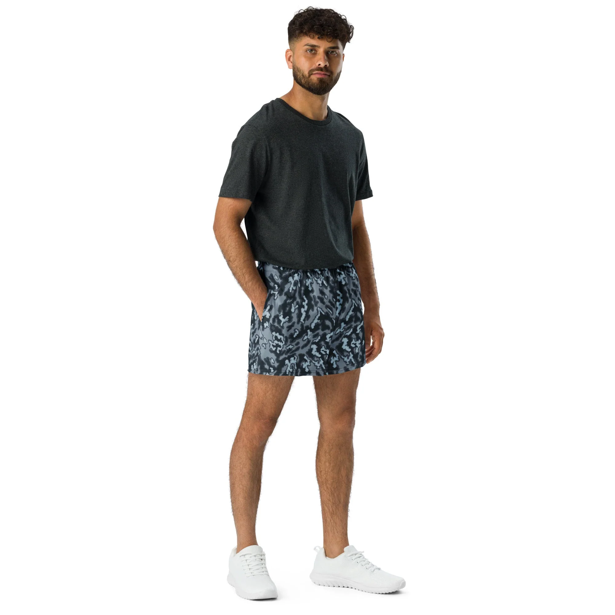 Russian Barvikha Night CAMO Unisex Athletic Shorts - Image 6