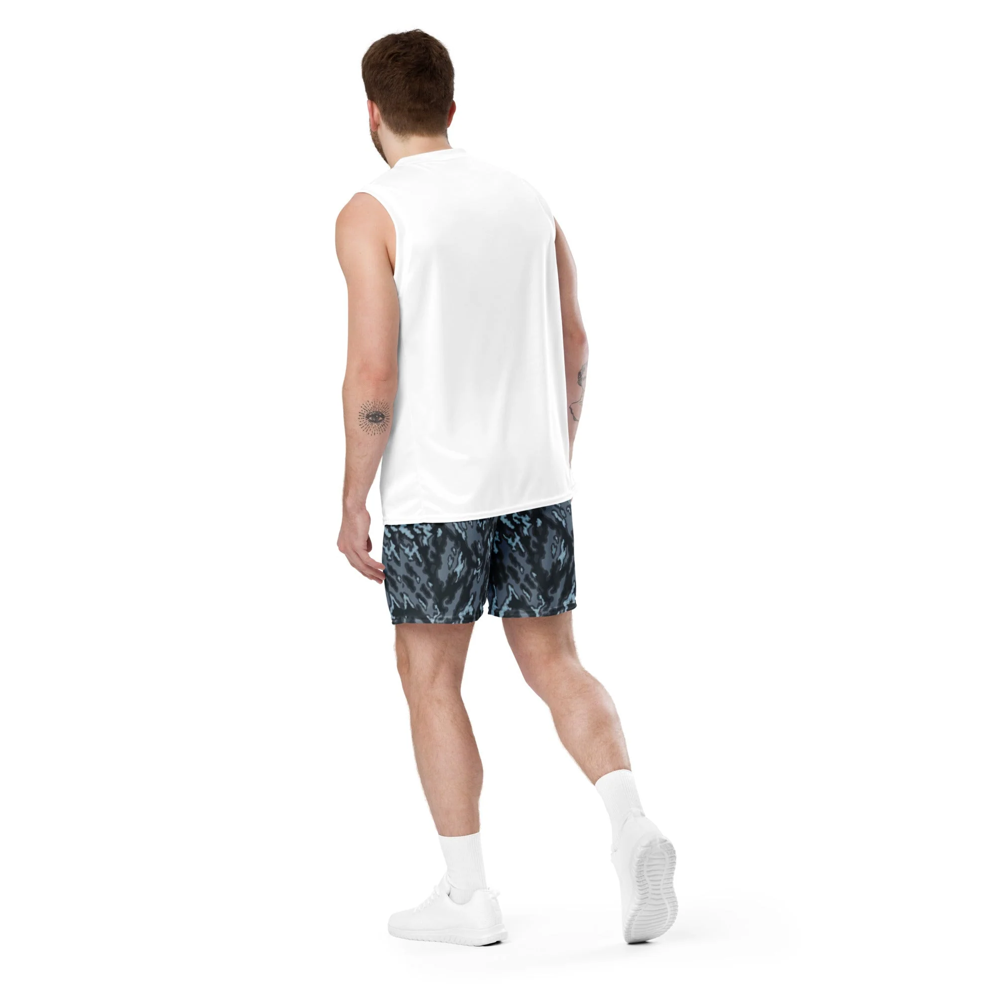 Russian Barvikha Night CAMO Unisex Mesh Shorts - Image 14