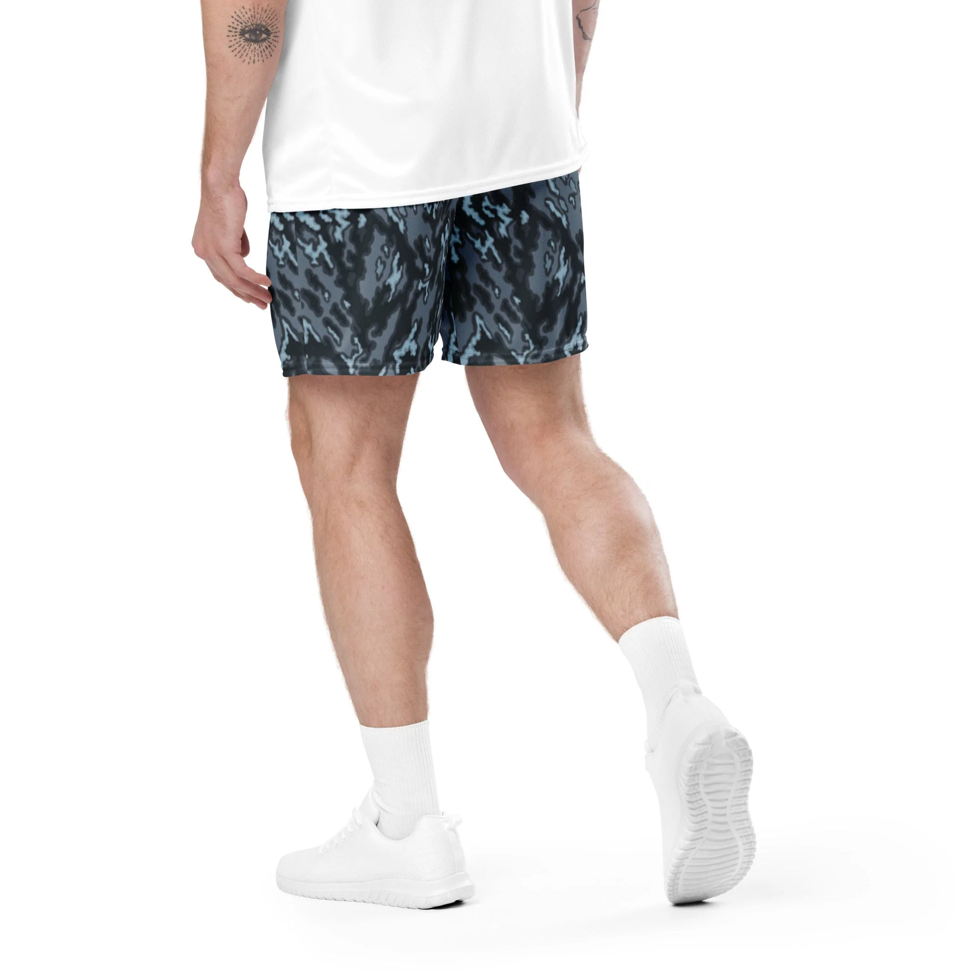 Russian Barvikha Night CAMO Unisex Mesh Shorts - Image 16