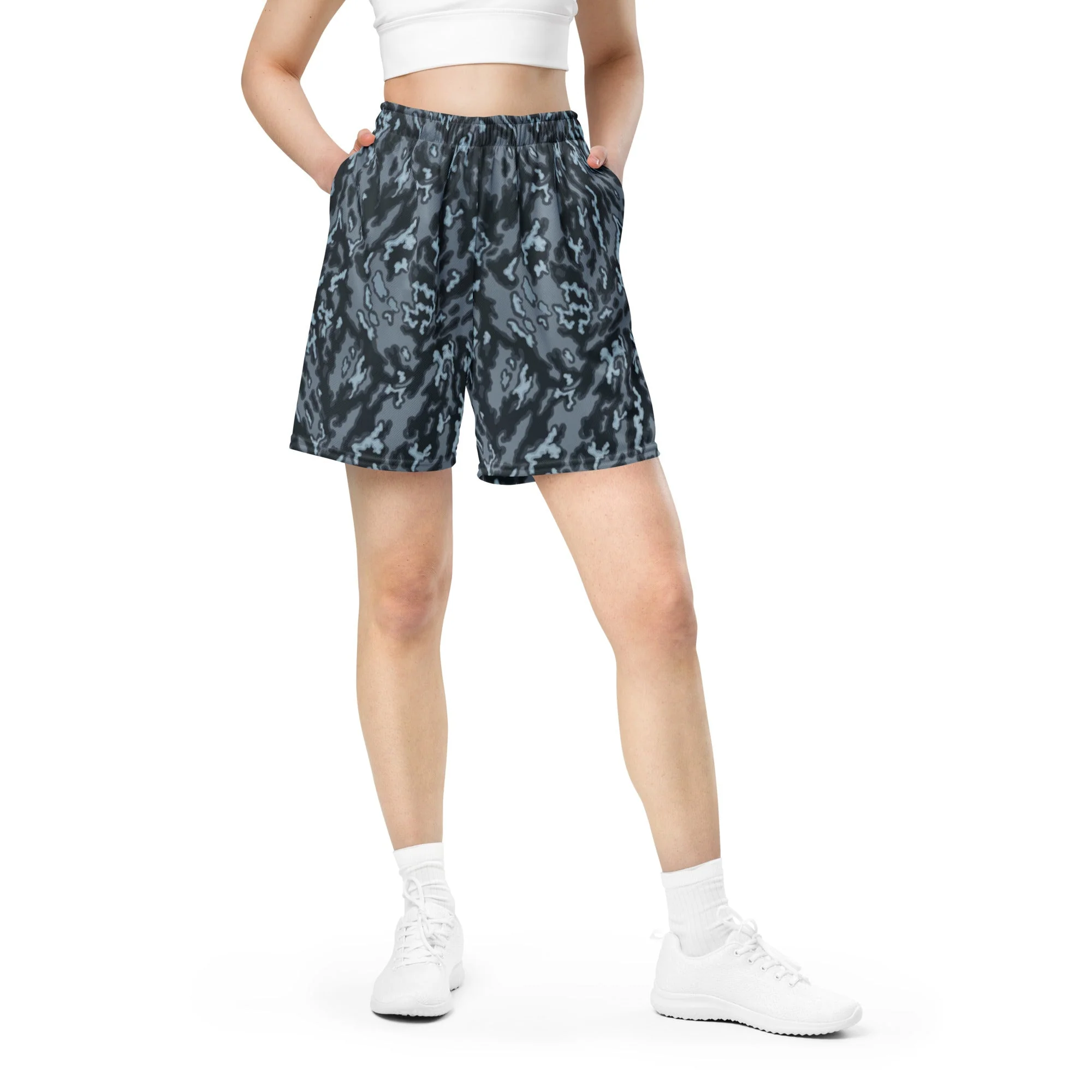 Russian Barvikha Night CAMO Unisex Mesh Shorts - Image 3