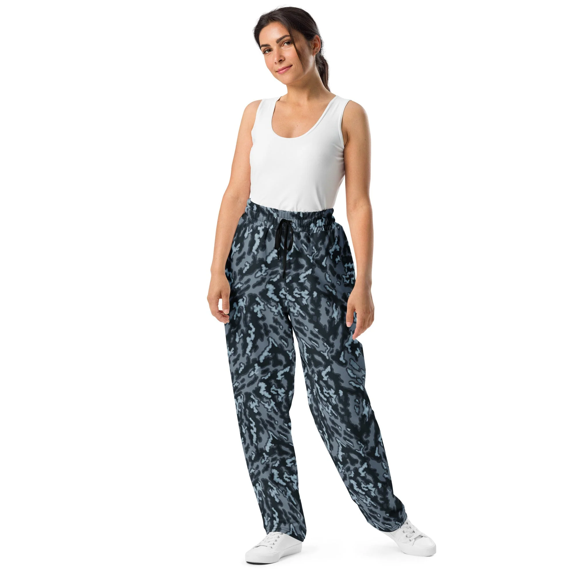 Russian Barvikha Night CAMO Unisex Wide-Leg Joggers - Image 11