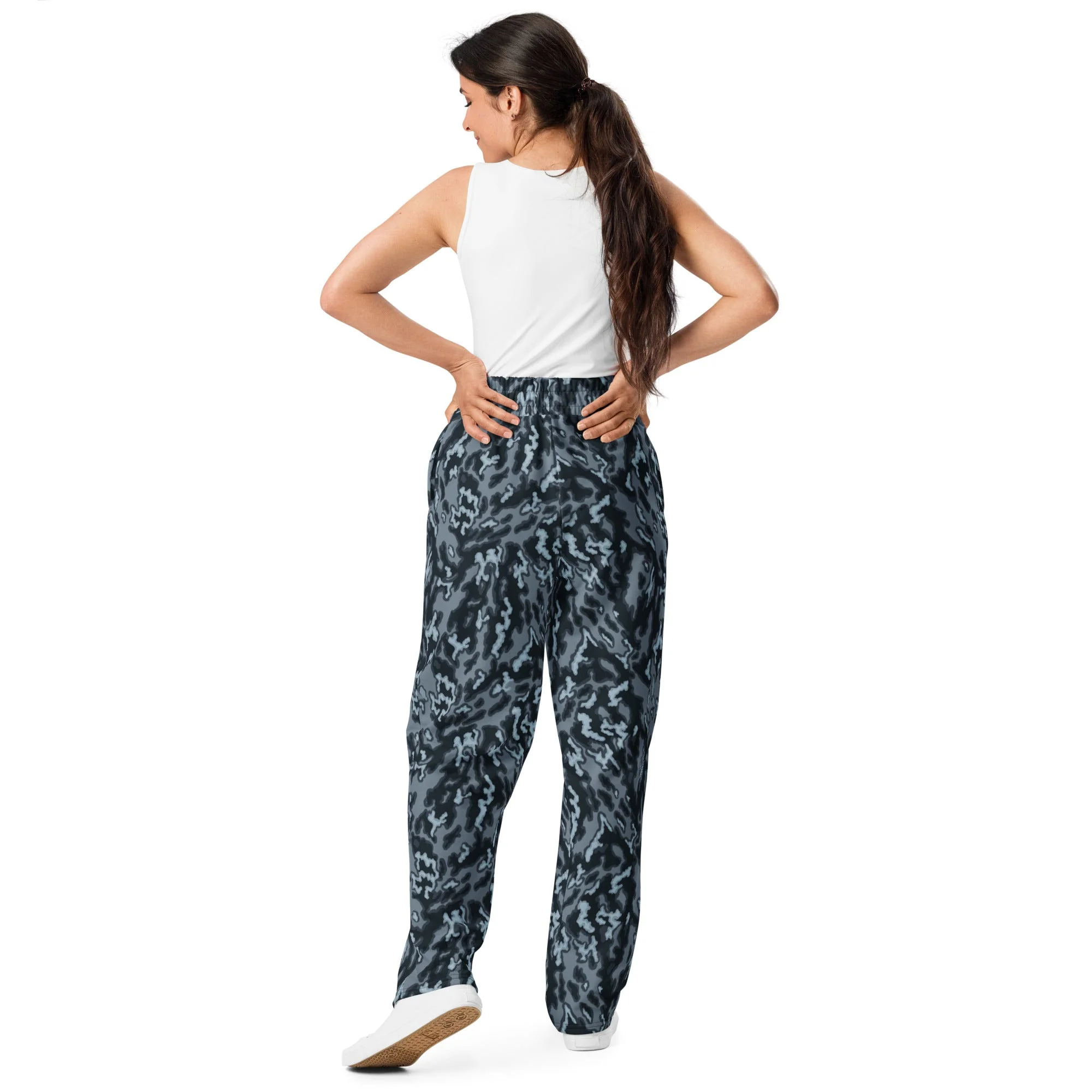 Russian Barvikha Night CAMO Unisex Wide-Leg Joggers - Image 3