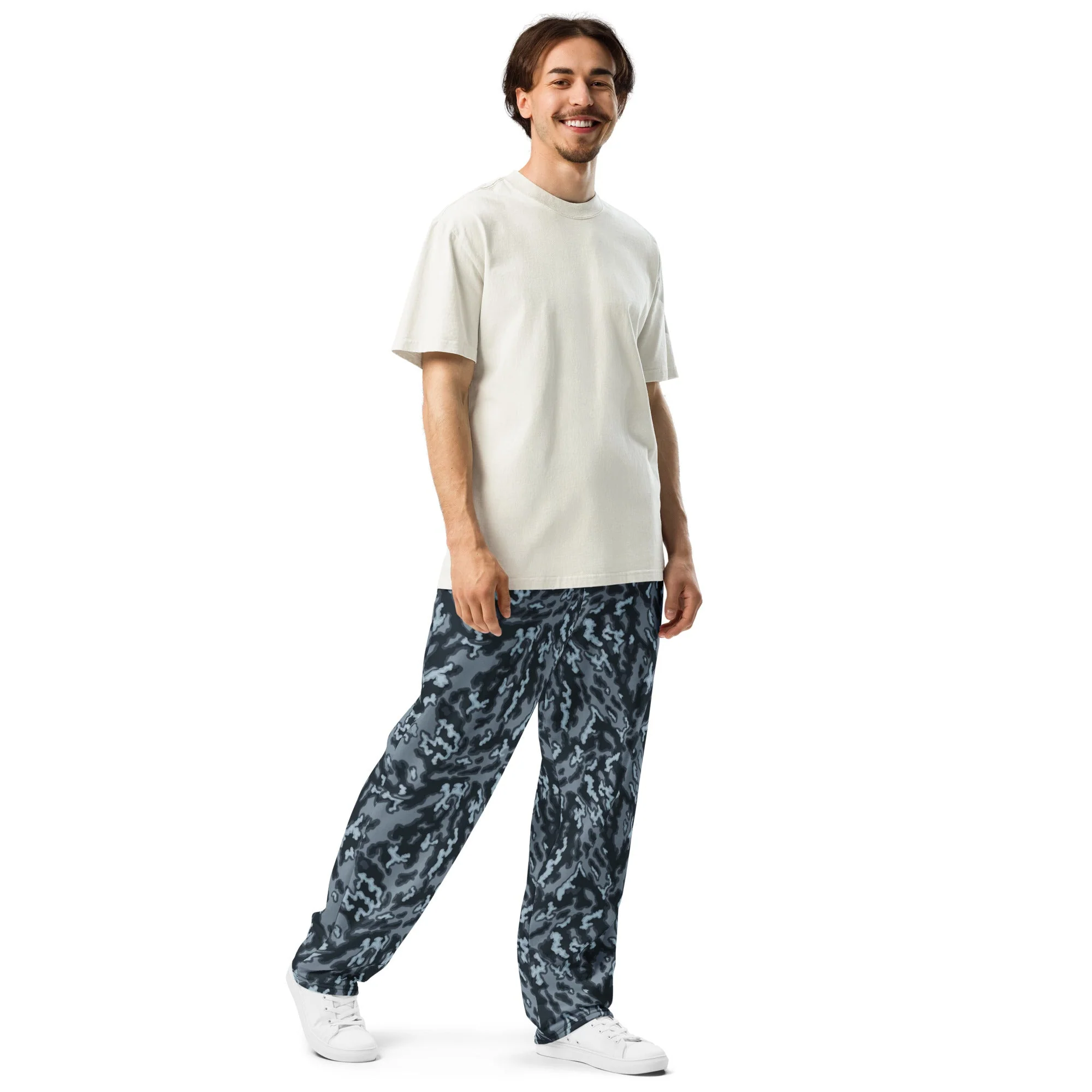 Russian Barvikha Night CAMO Unisex Wide-Leg Joggers - Image 4
