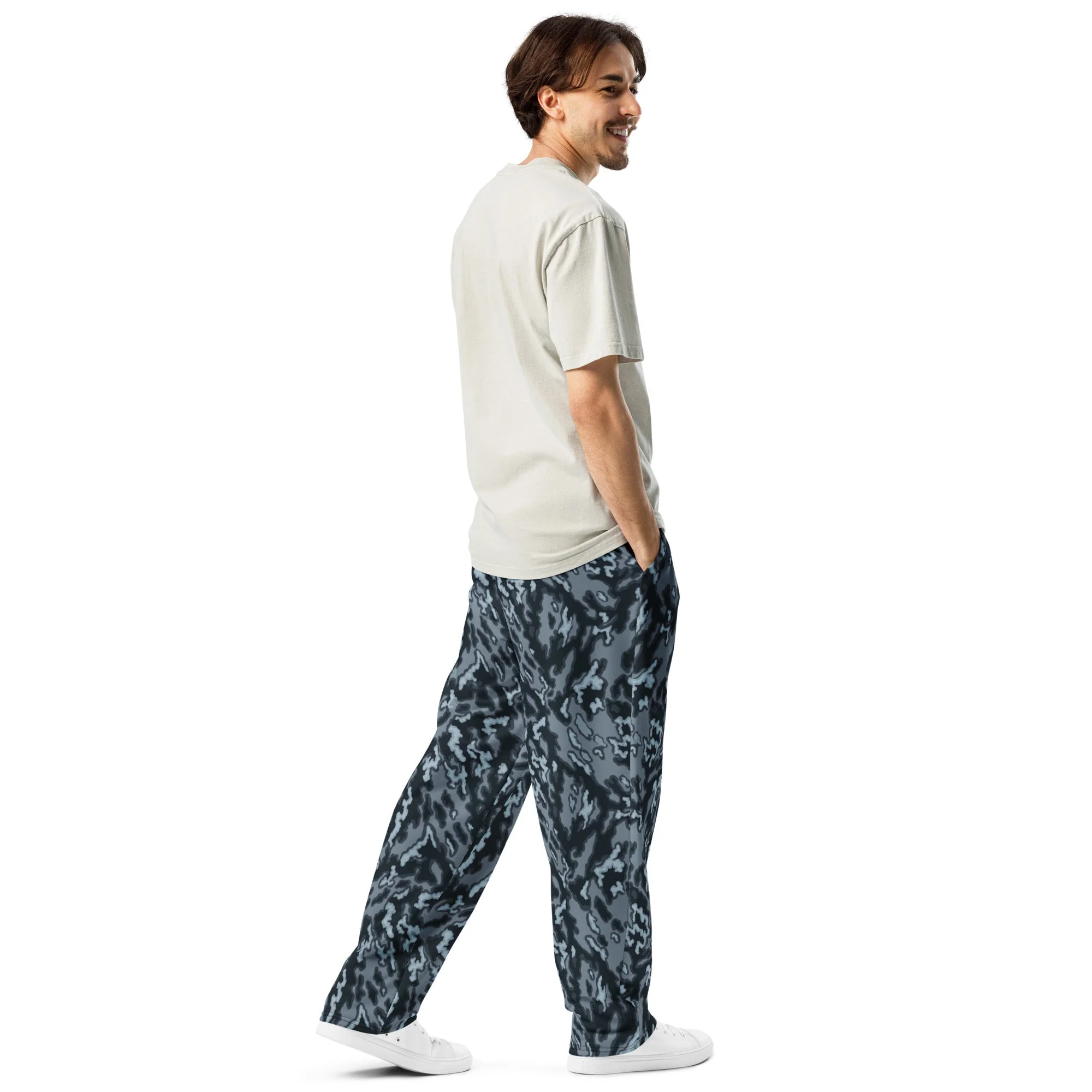 Russian Barvikha Night CAMO Unisex Wide-Leg Joggers - Image 5