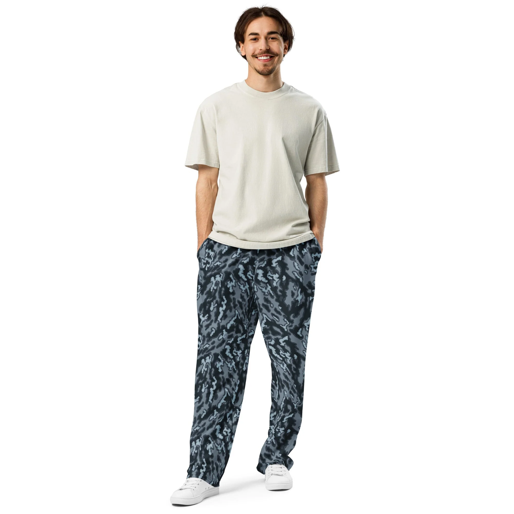 Russian Barvikha Night CAMO Unisex Wide-Leg Joggers - Image 8