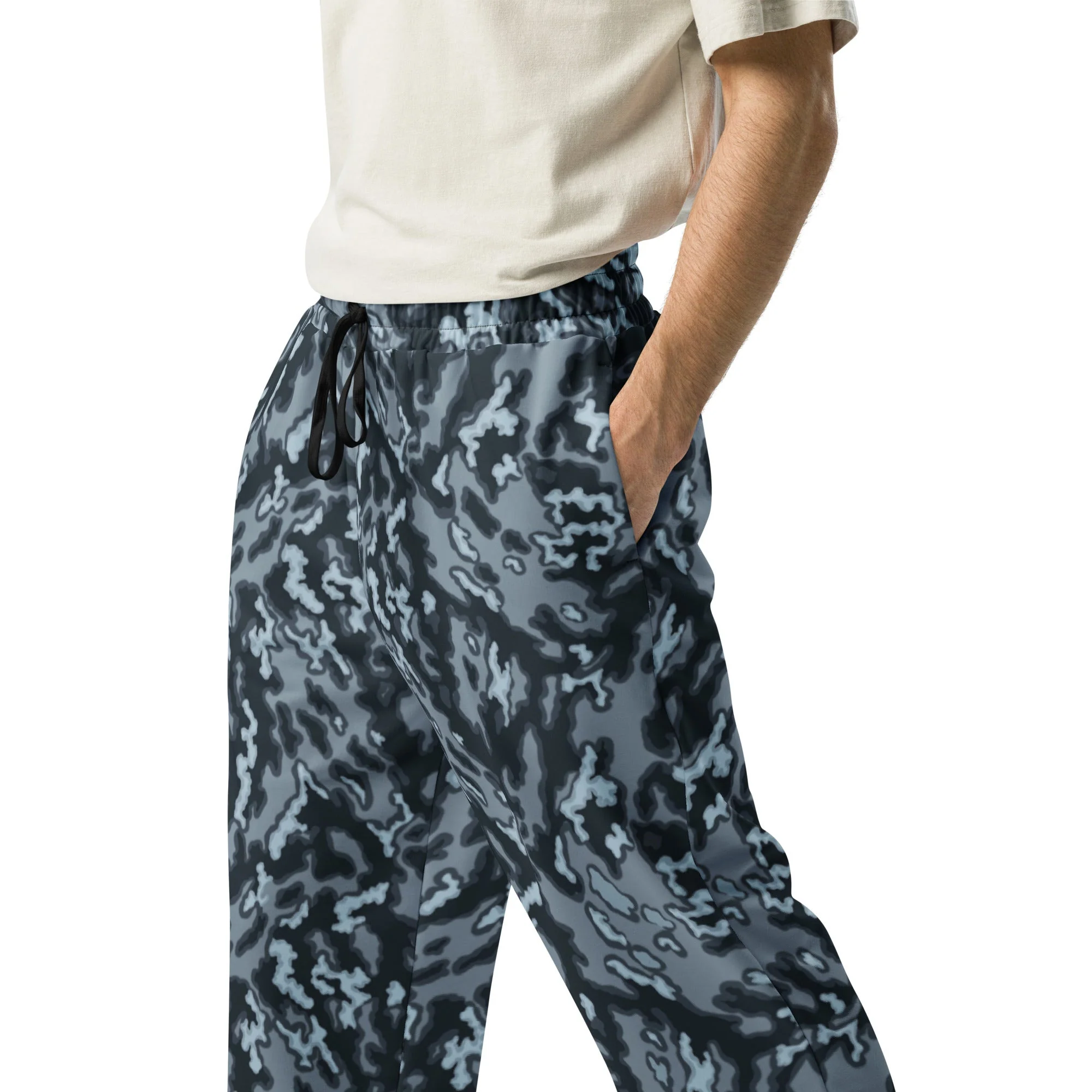 Russian Barvikha Night CAMO Unisex Wide-Leg Joggers - Image 9