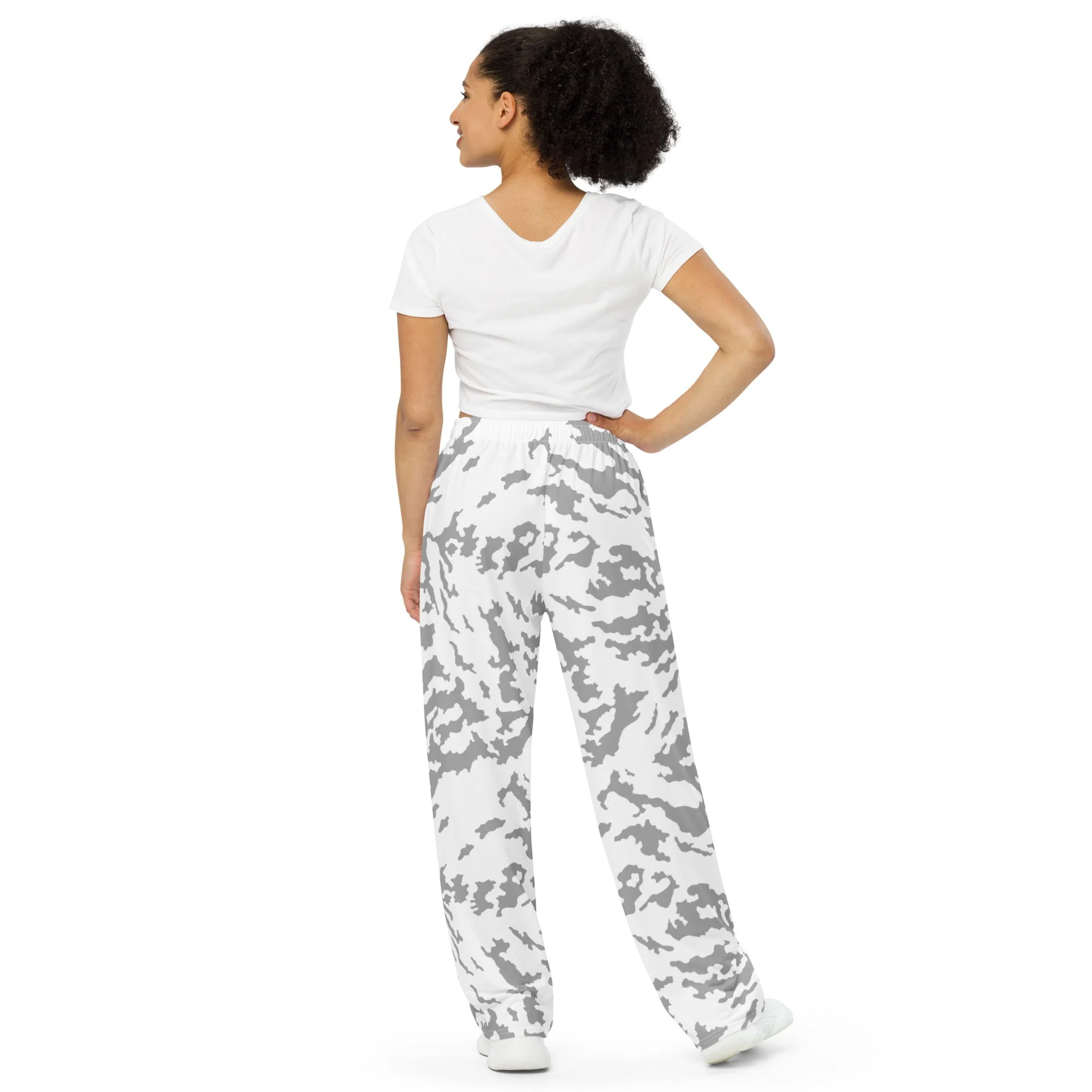 Russian Barvikha Red Dawn Snow Movie CAMO Unisex Wide-Leg Leisure Pants - Image 2