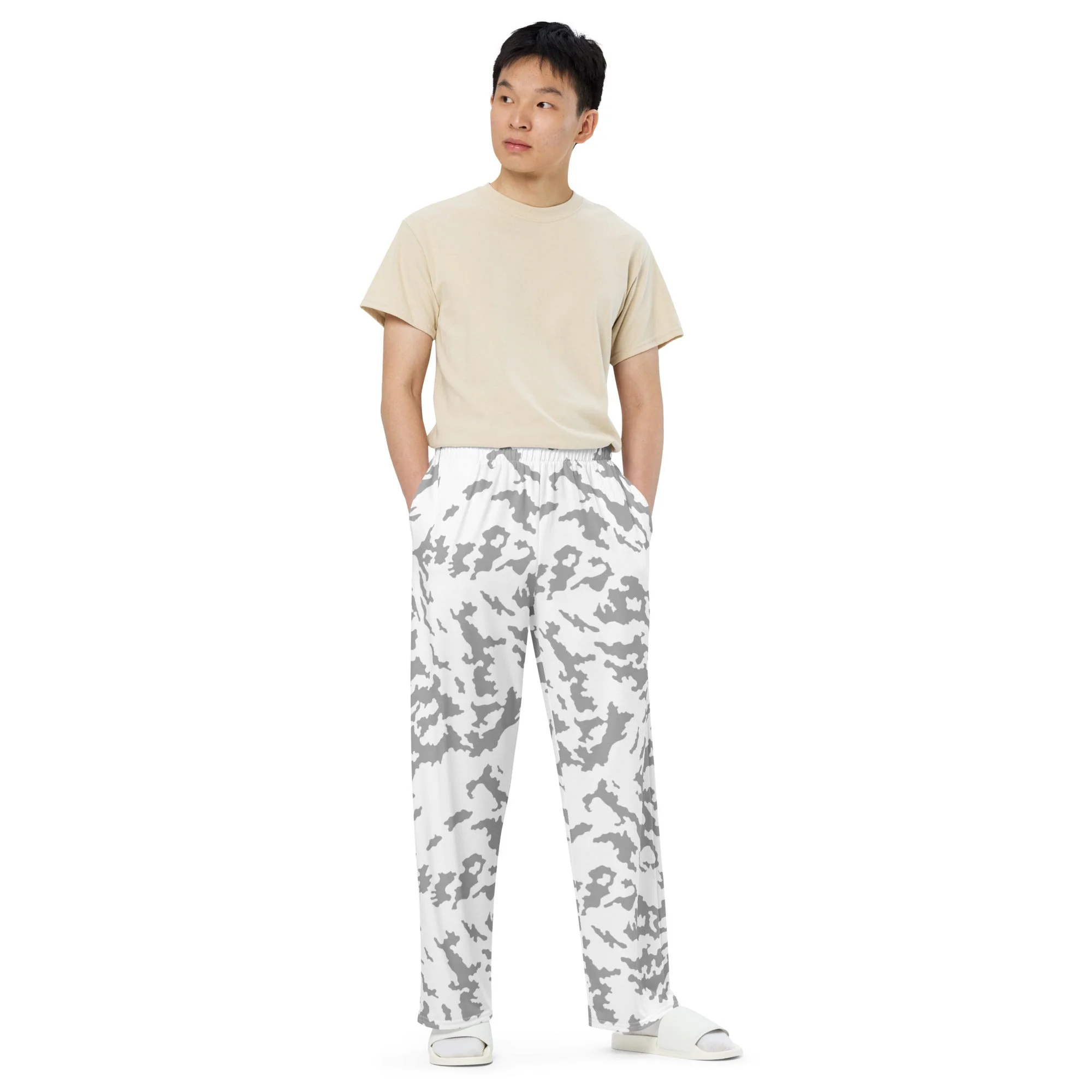 Russian Barvikha Red Dawn Snow Movie CAMO Unisex Wide-Leg Leisure Pants - Image 8