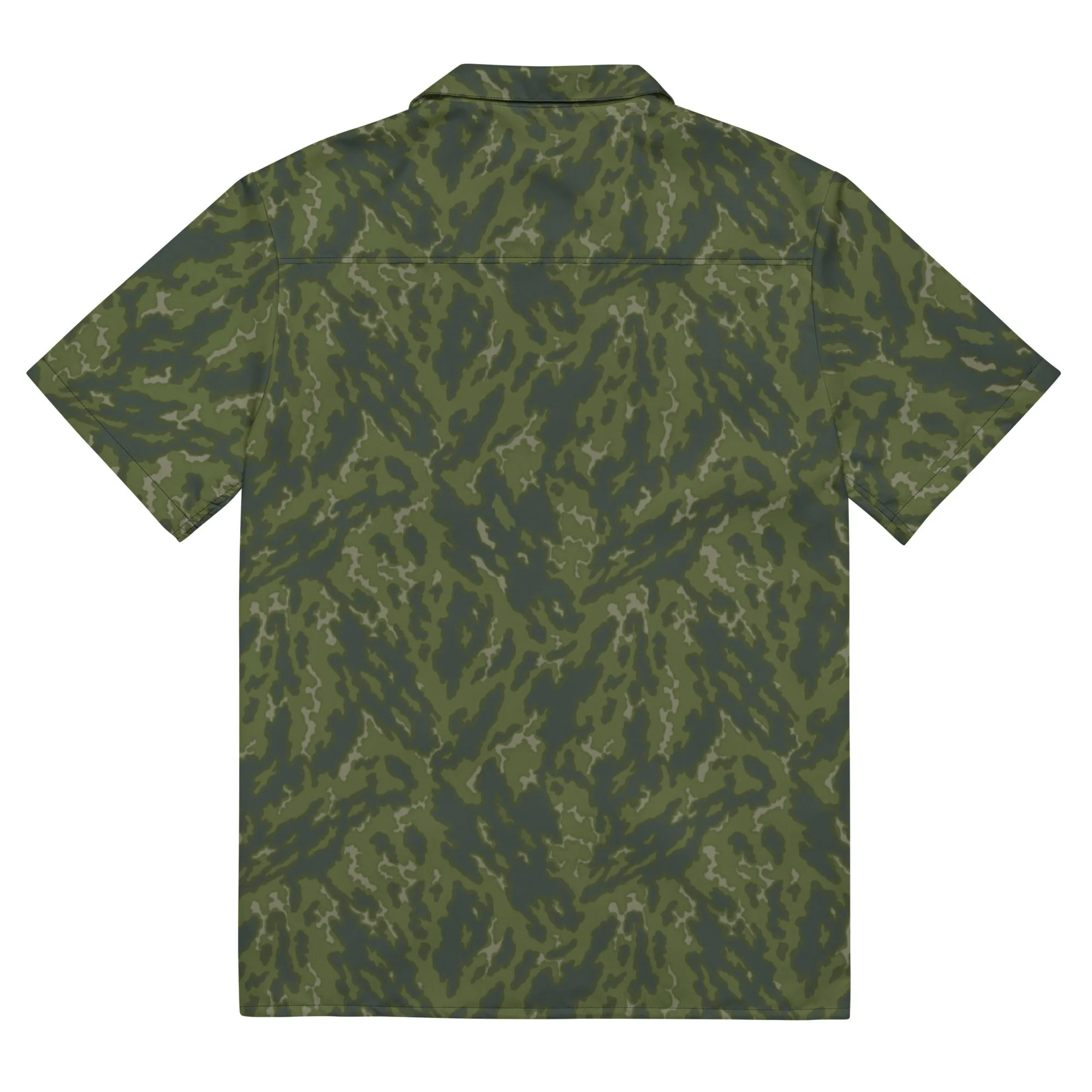 Russian Barvikha Woodland CAMO Unisex Short-Sleeve Button Shirt - Image 5