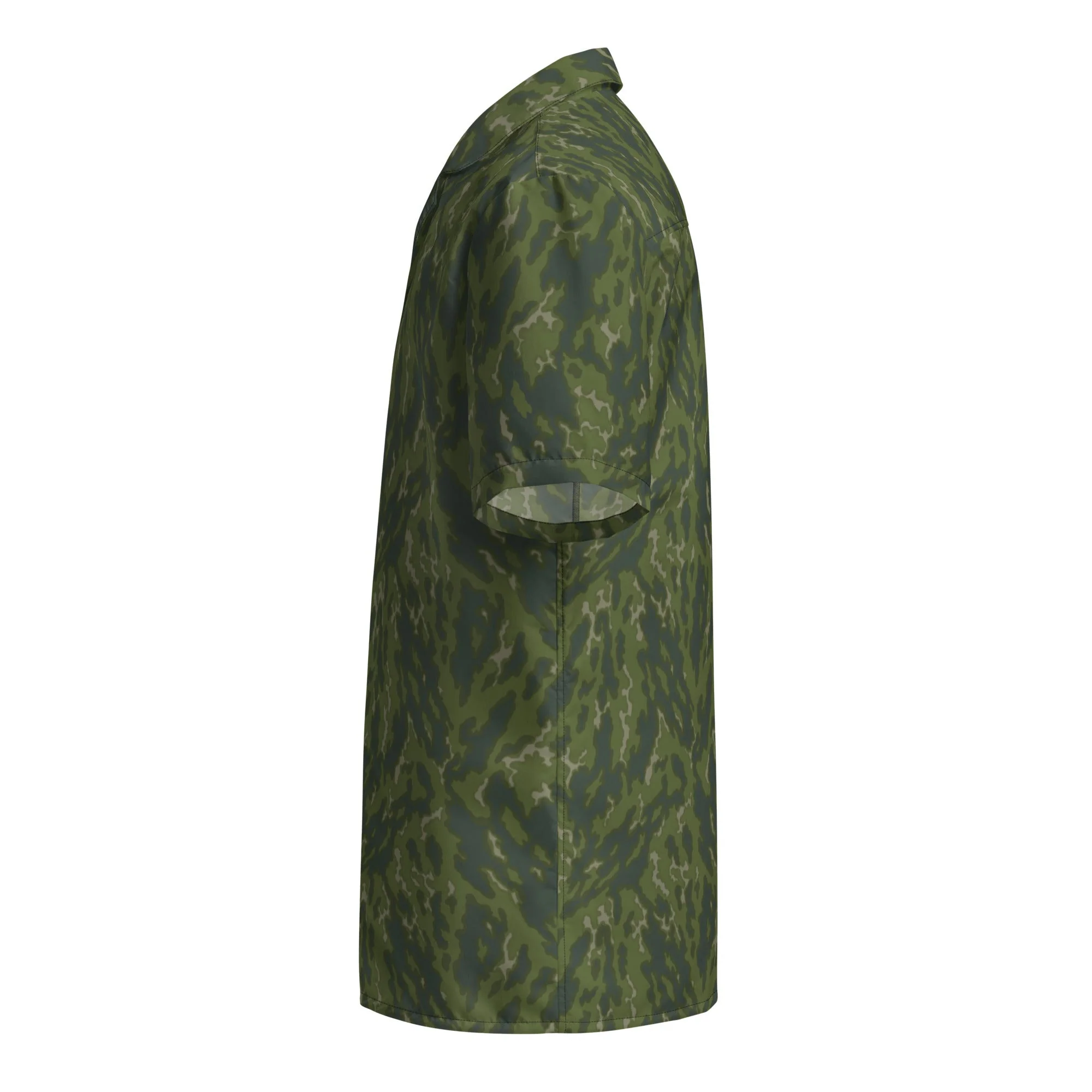 Russian Barvikha Woodland CAMO Unisex Short-Sleeve Button Shirt - Image 9