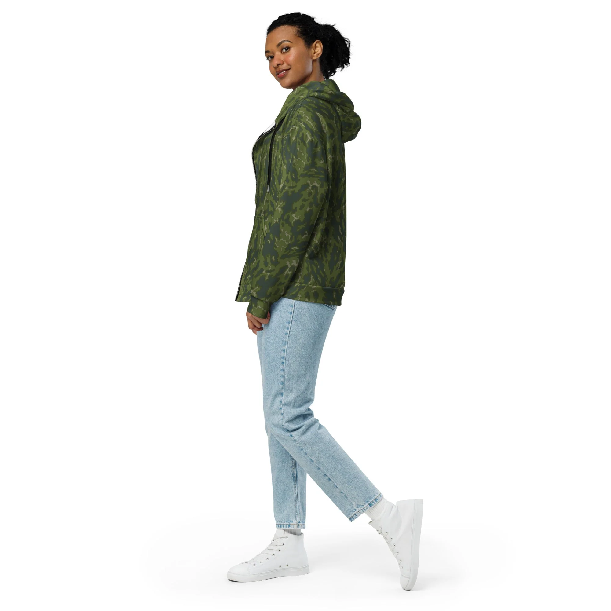 Russian Barvikha Woodland CAMO Unisex Zip Hoodie - Image 10