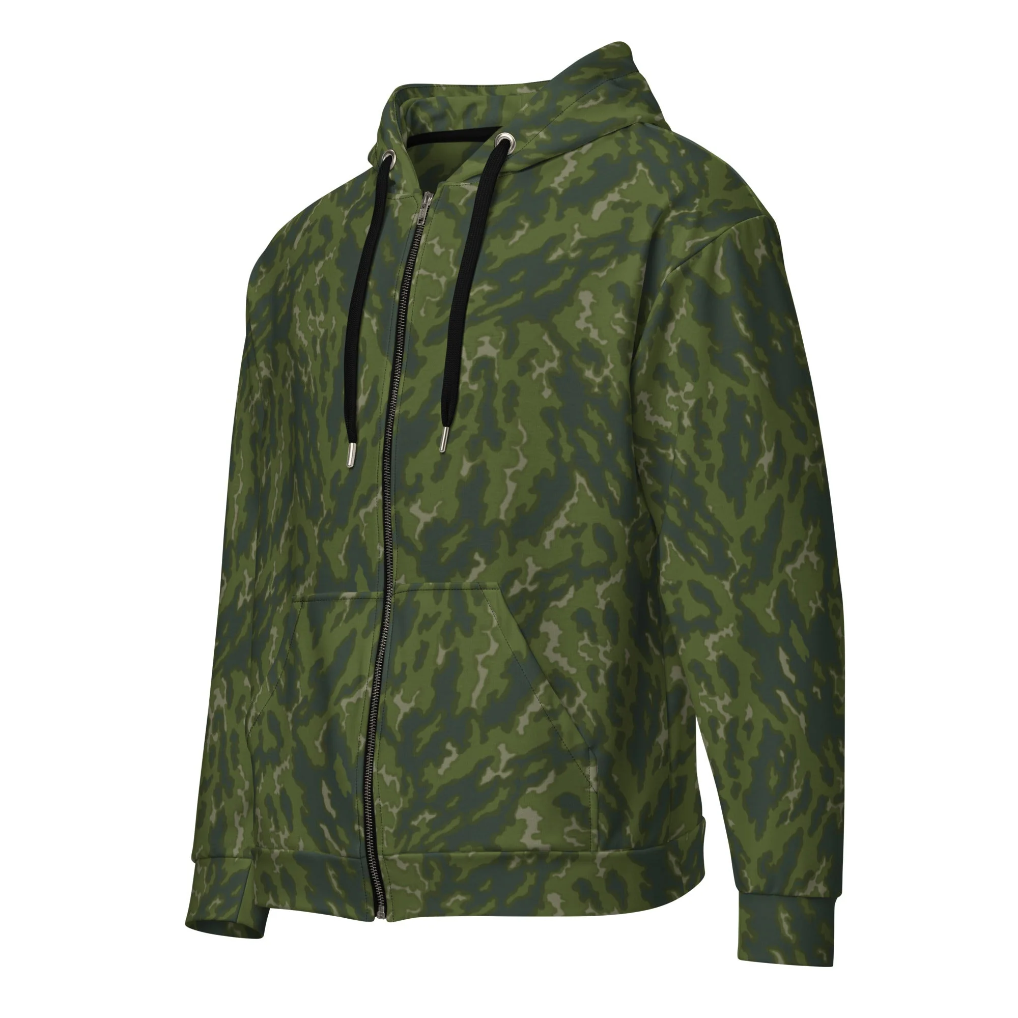 Russian Barvikha Woodland CAMO Unisex Zip Hoodie - Image 2