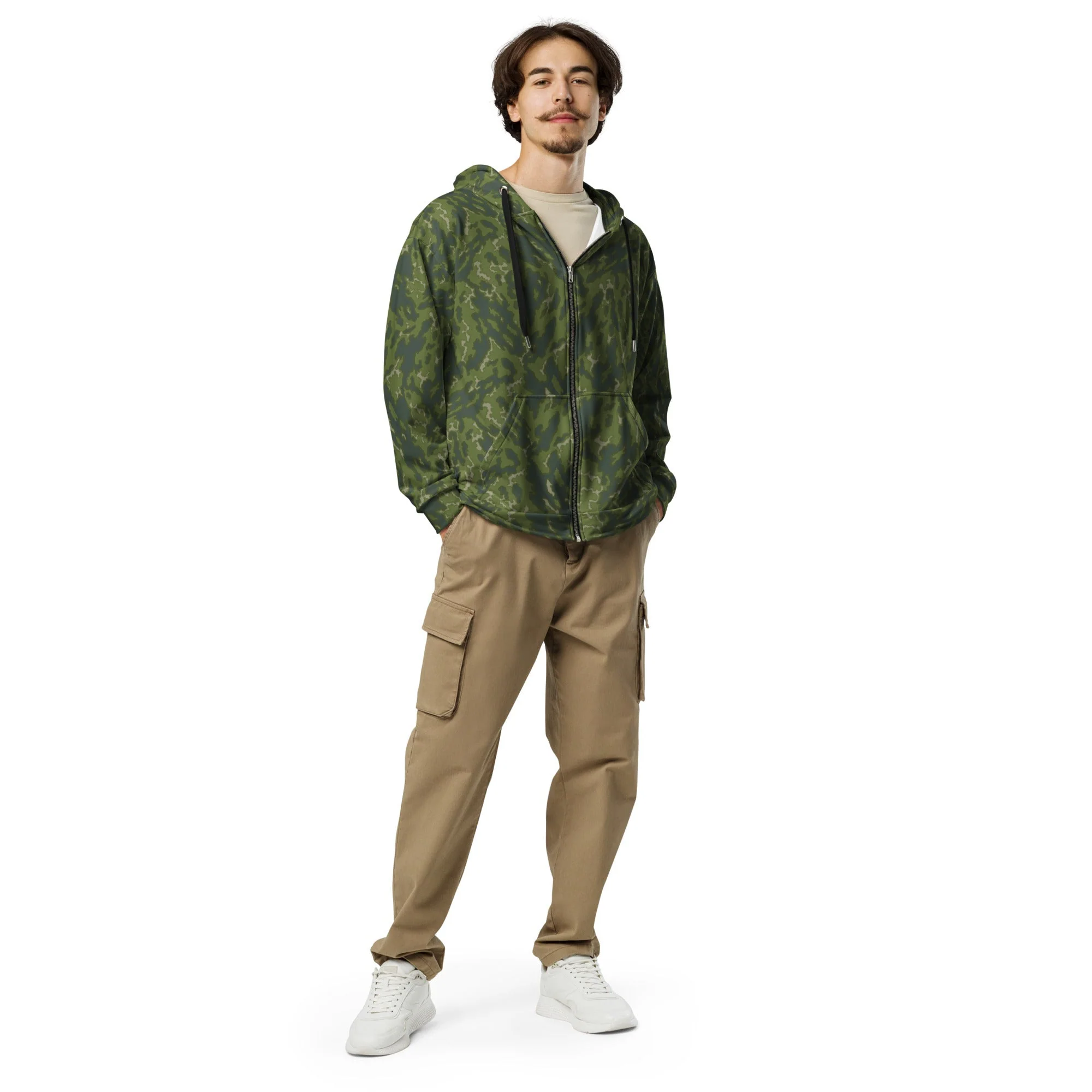 Russian Barvikha Woodland CAMO Unisex Zip Hoodie - Image 8