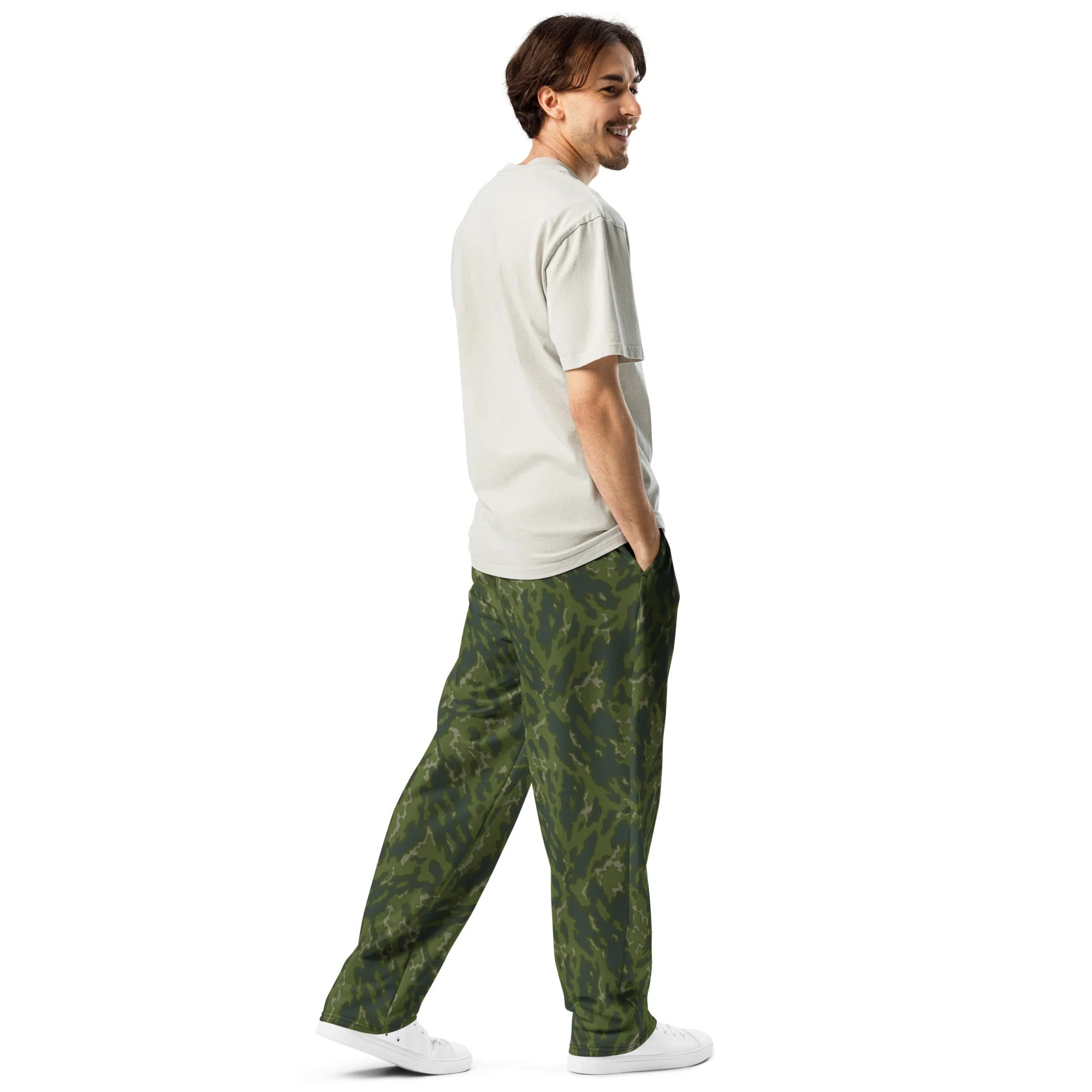 Russian Barvikha Woodland CAMO Unisex Wide-Leg Joggers - Image 3