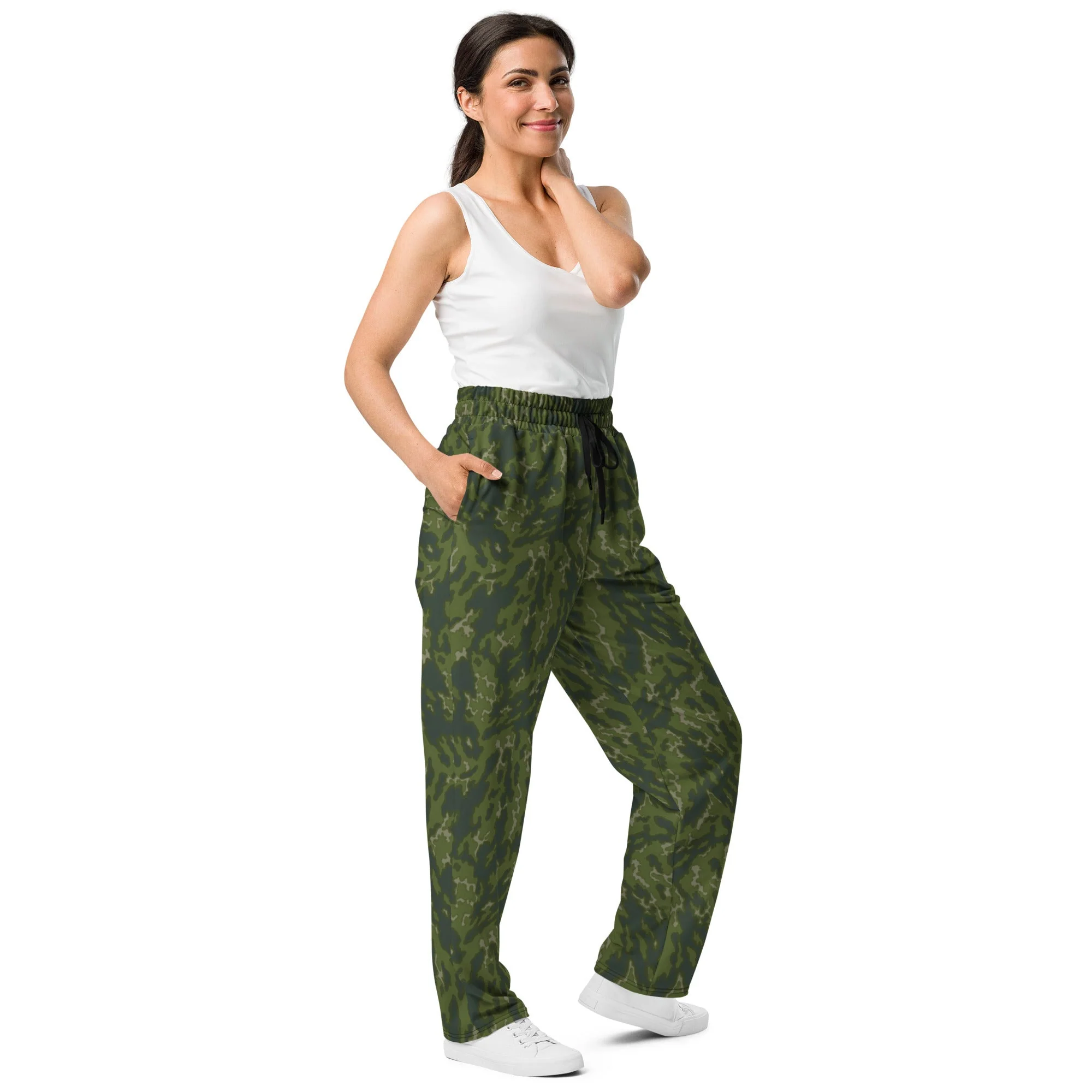 Russian Barvikha Woodland CAMO Unisex Wide-Leg Joggers - Image 7