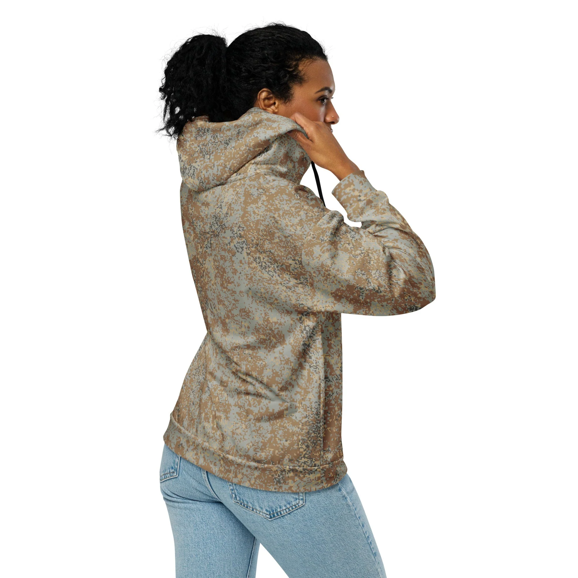 Russian Digital EMR Desert CAMO Unisex Zip Hoodie - Image 11