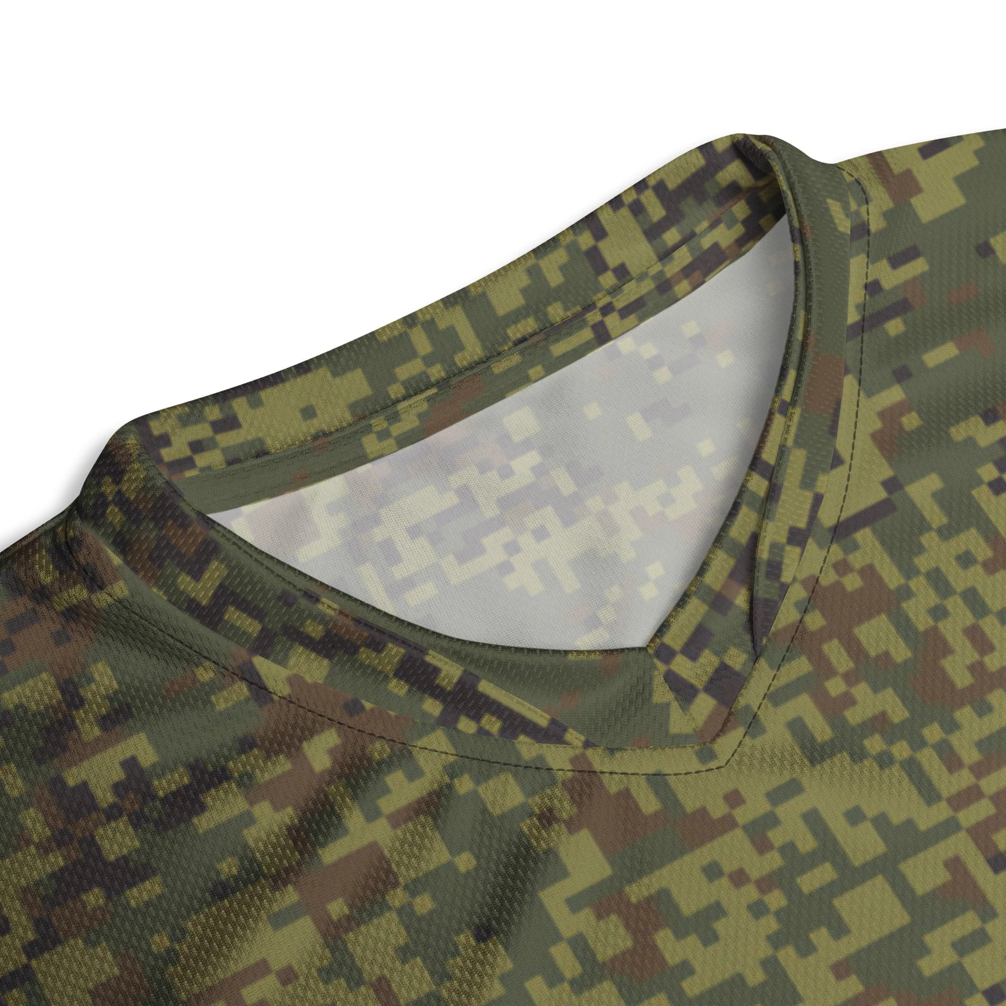 Russian Digital EMR Woodland CAMO Unisex Sports Jersey - Image 3