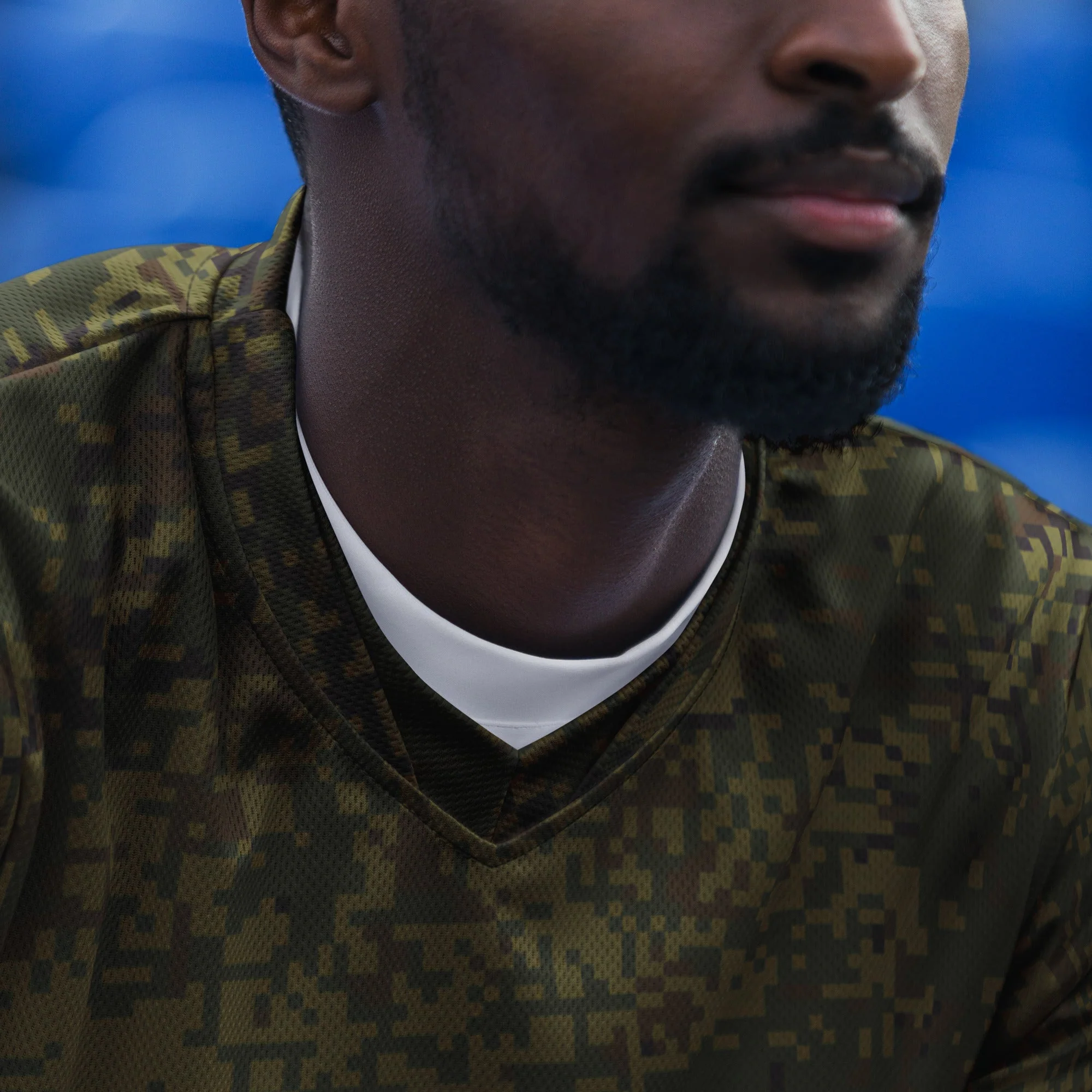 Russian Digital EMR Woodland CAMO Unisex Sports Jersey - Image 8