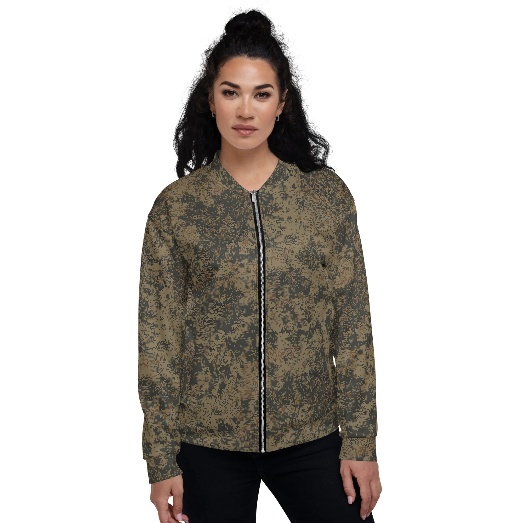 Russian Digital EMR Mountain CAMO Unisex Bomber Jacket - Image 4