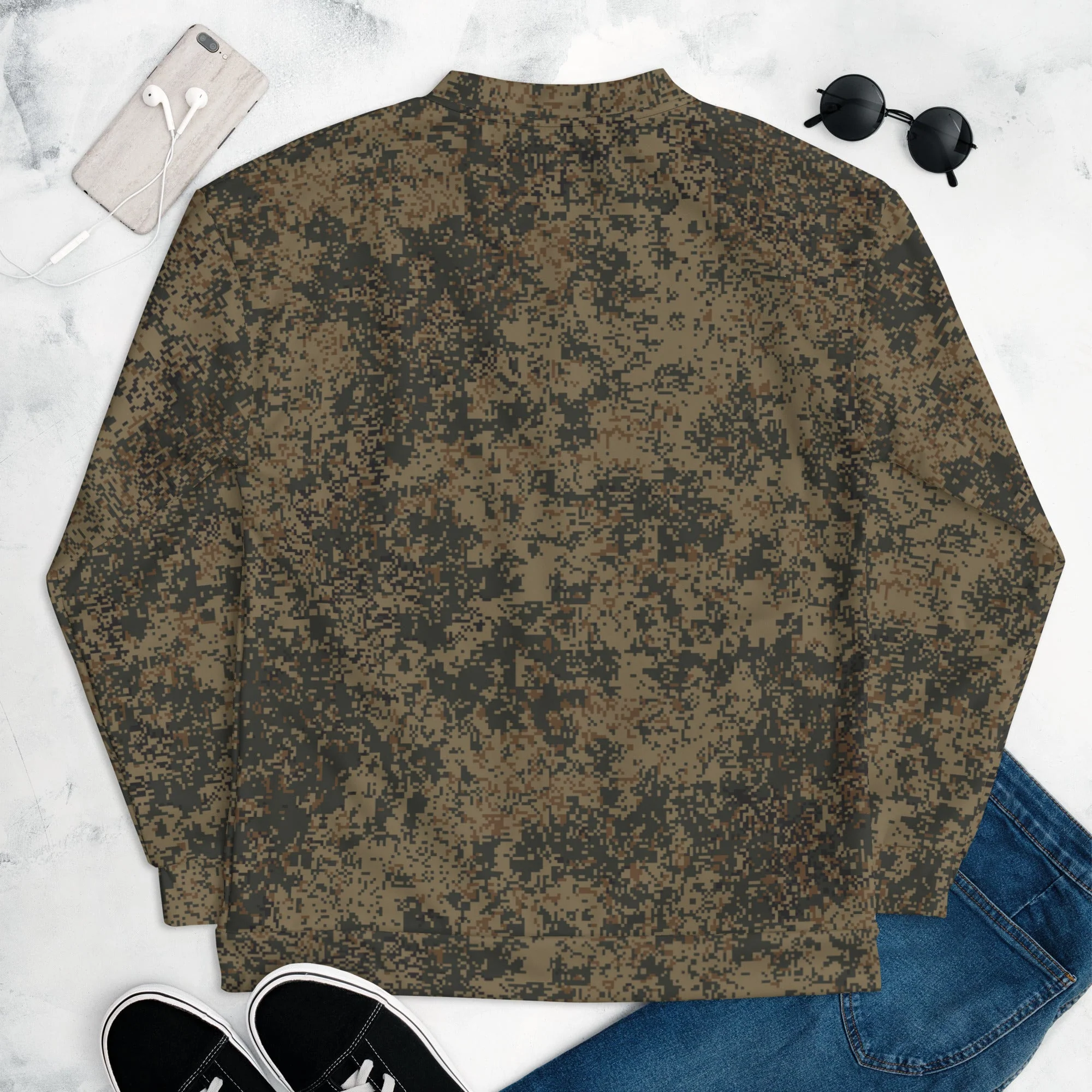 Russian Digital EMR Mountain CAMO Unisex Bomber Jacket - Image 8