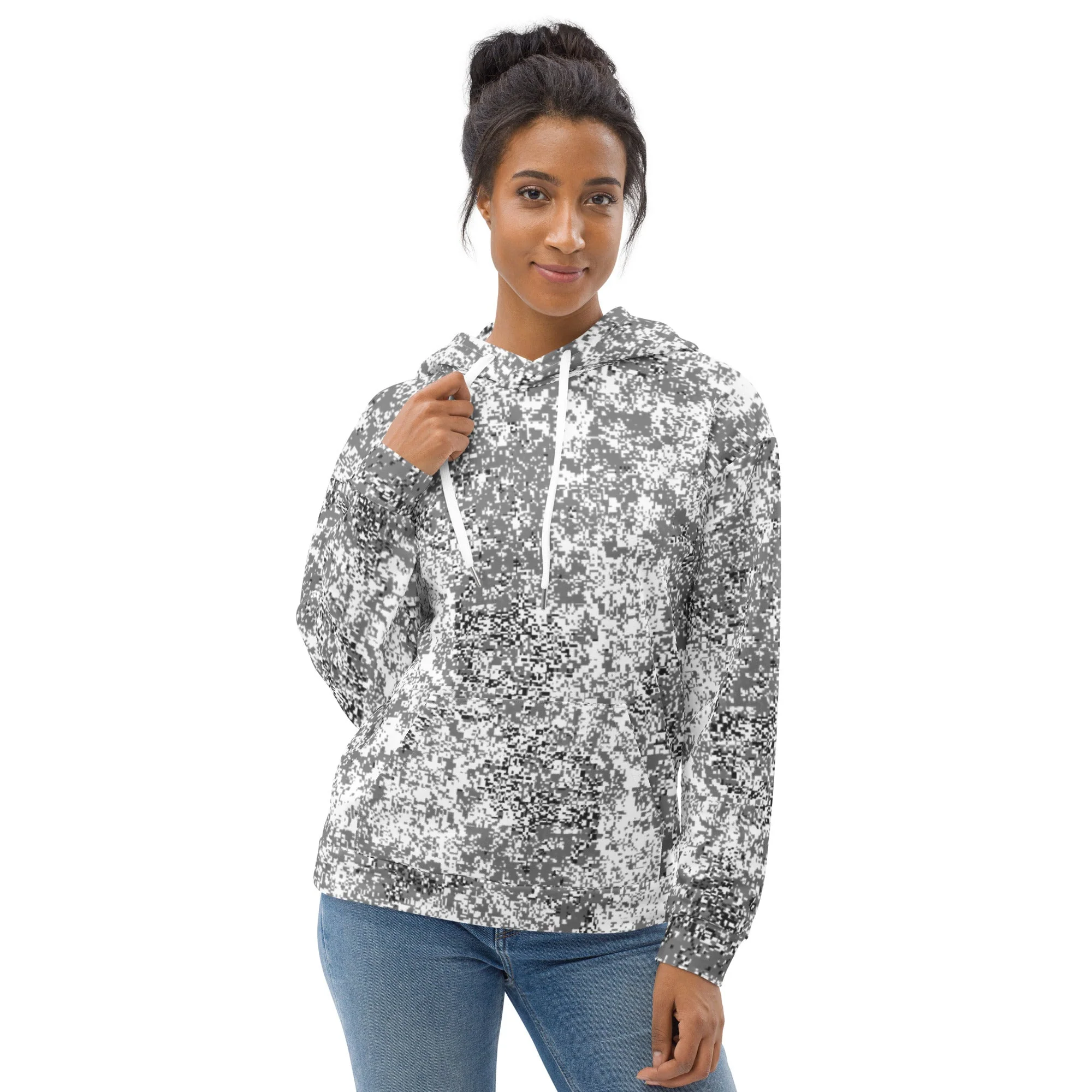 Russian Digital EMR Snow CAMO Unisex Hoodie - Image 2
