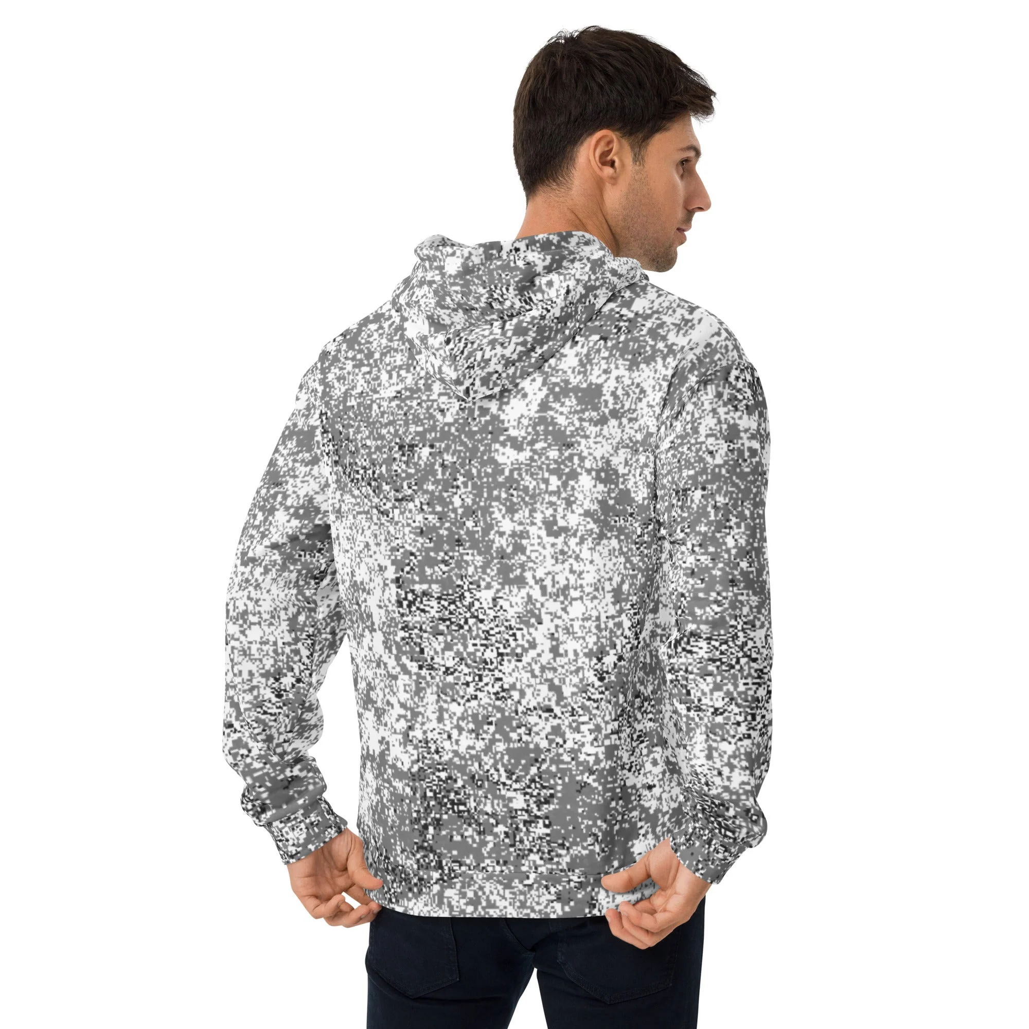 Russian Digital EMR Snow CAMO Unisex Hoodie - Image 3